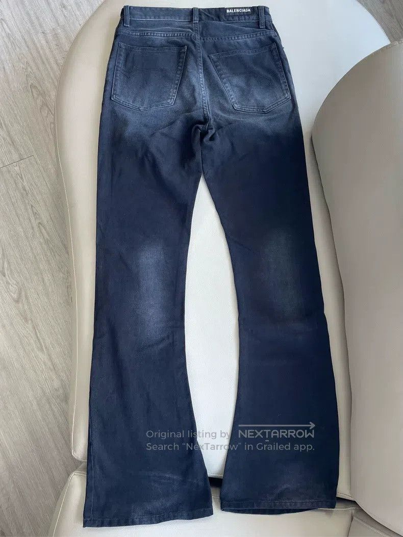 Balenciaga Balenciaga size S Water-Washed Bootcut Flared Jeans Size US 27 - 6 Thumbnail