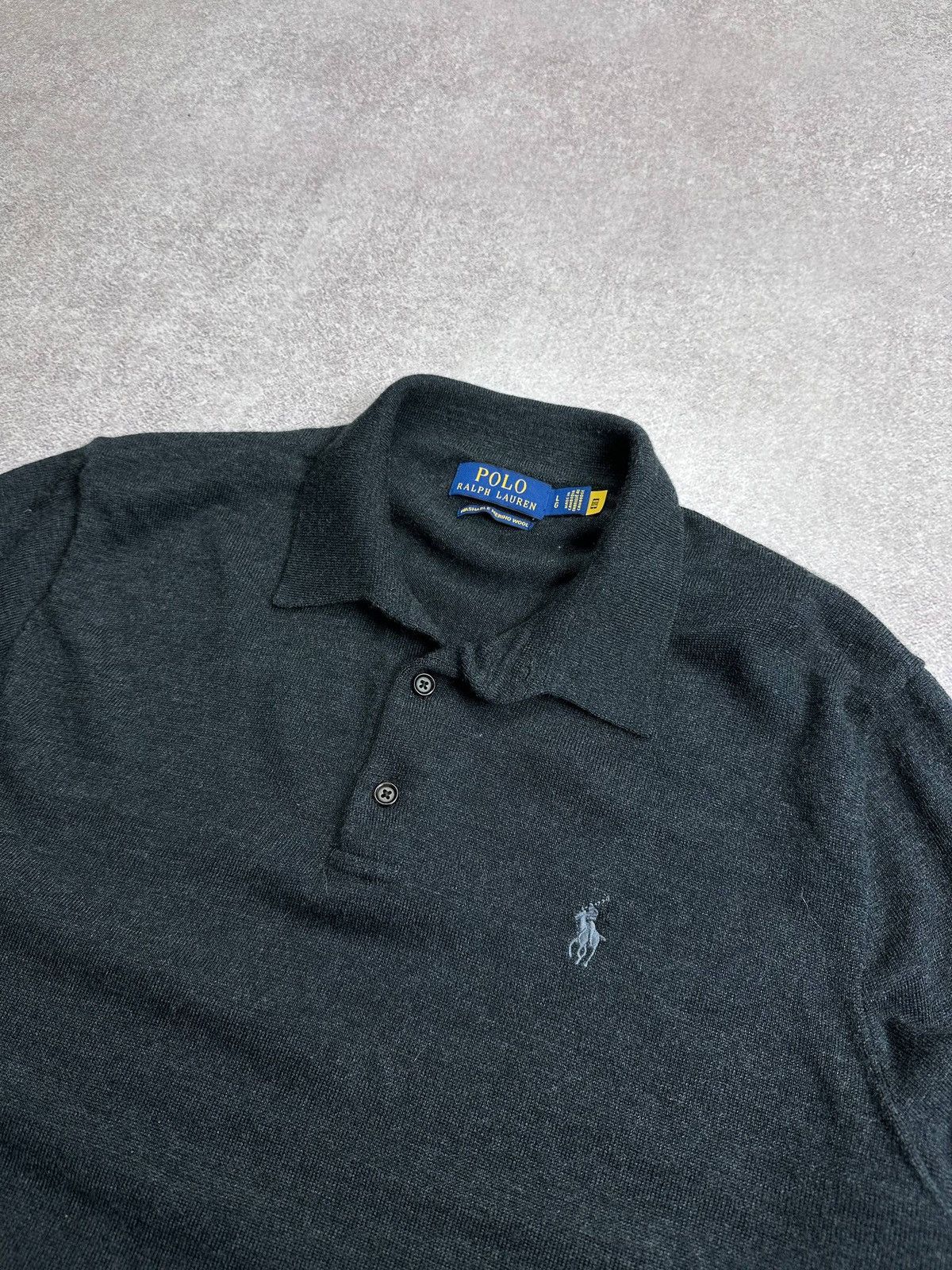 Polo Ralph Lauren Vintage Polo Ralph Lauren Knit Rugby Shirt Y2K L Size US L / EU 52-54 / 3 - 3 Thumbnail