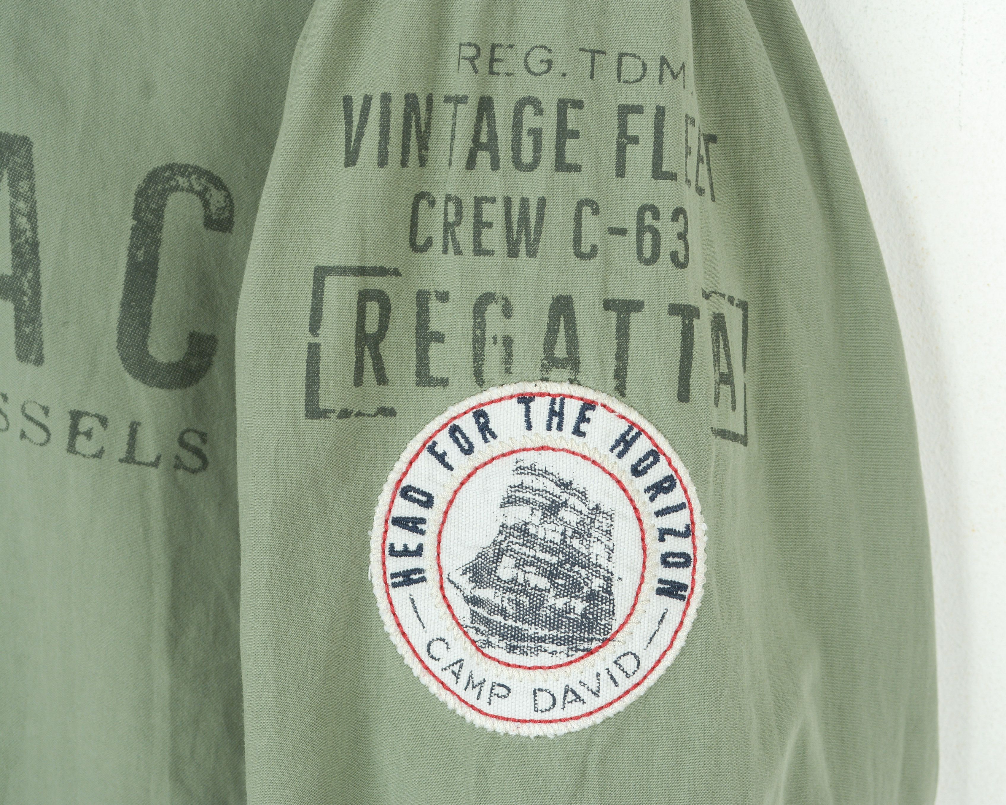 Camp David Shirt M Long Sleeve Regular Button up Mint Green Cotton Size US M / EU 48-50 / 2 - 5 Thumbnail