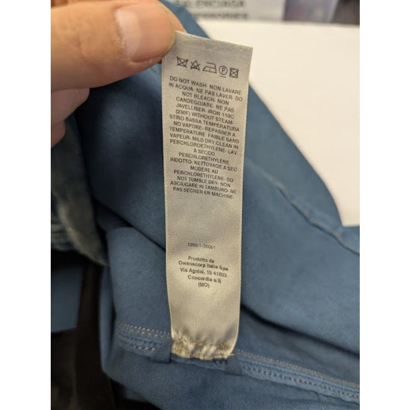 Rick Owens Drkshdw o1rshd1 Denim Outershirt Toothpaste Degrade in Blue Size US XL / EU 56 / 4 - 18 Thumbnail