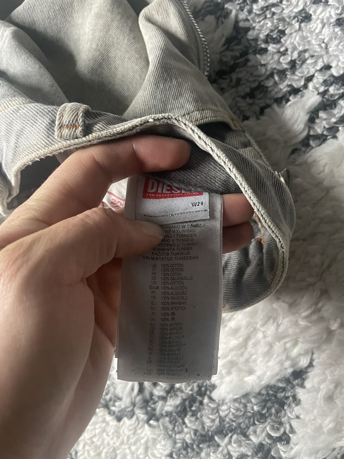 Diesel Zip denim Size US 29 - 4 Thumbnail