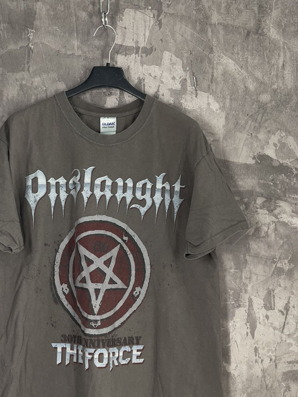 Band Tees × Vintage Vintage hardcore psychedelic rock band Onslaught Tee Size US L / EU 52-54 / 3 - 4 Thumbnail