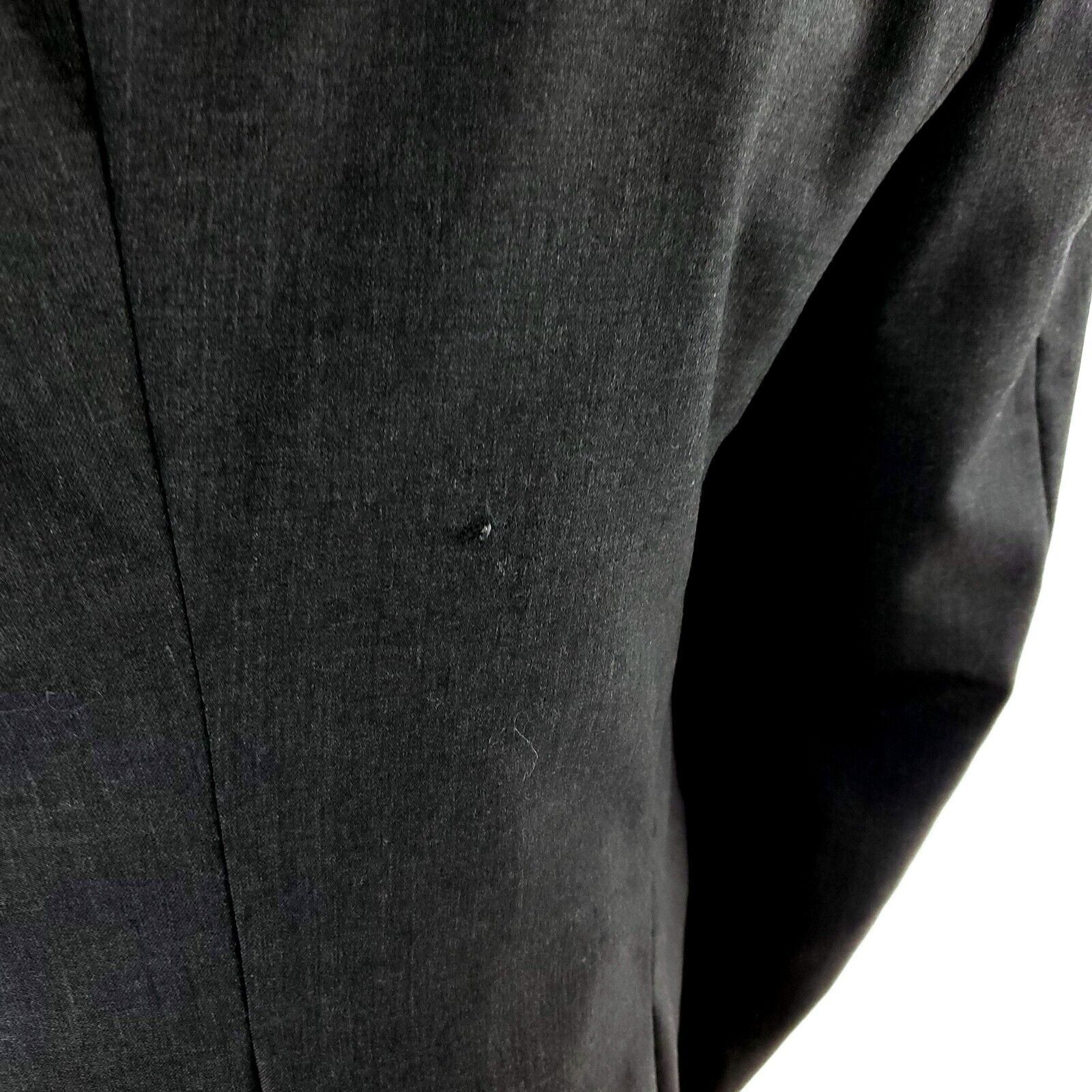 Joseph Abboud DAMAGED Joseph Abboud Wool 2 Button Blazer 36R Gray Tagged 4 Size 36R - 6 Thumbnail