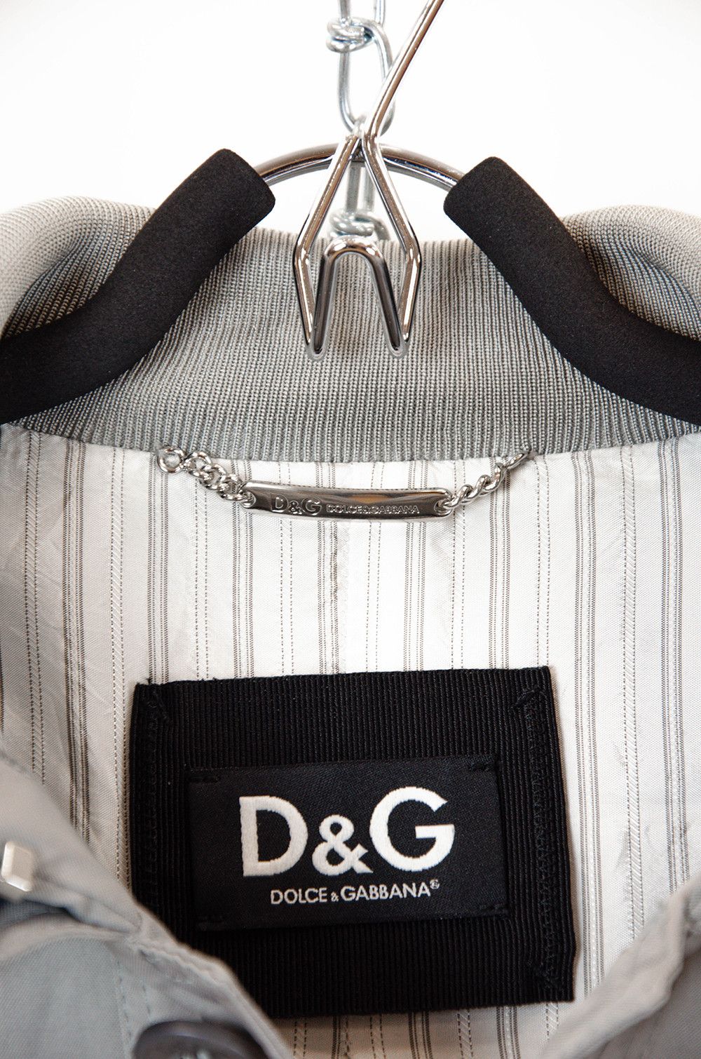 Dolce & Gabbana Dolce & Gabbana Grey Cotton Jacket IT48 Size US M / EU 48-50 / 2 - 12 Thumbnail
