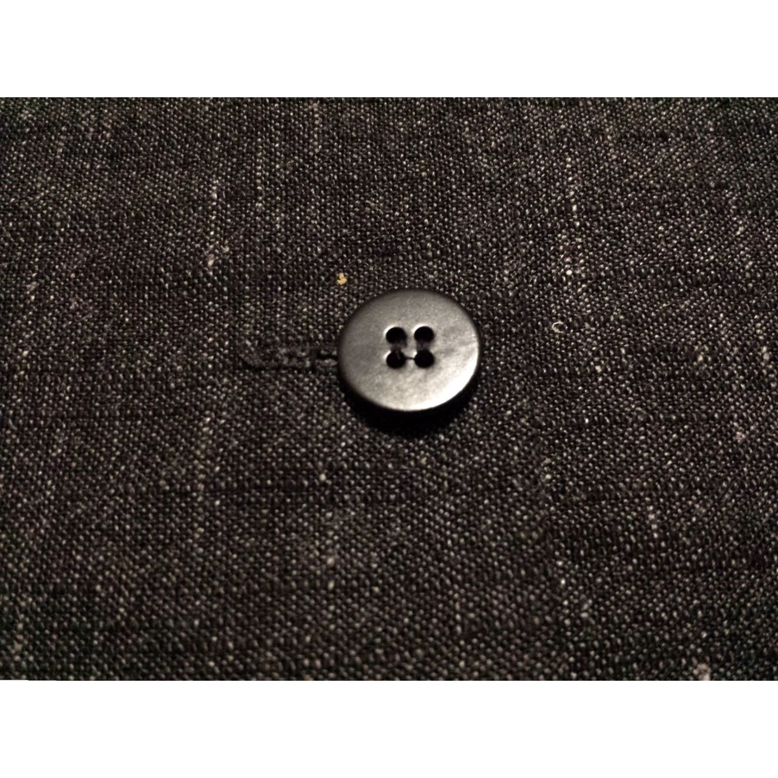 Eileen Fisher Eileen Fisher Blazer Shirt Womens Medium Gray Solid Button-Up Cotton Rayon Jacket Size M / US 6-8 / IT 42-44 - 4 Thumbnail