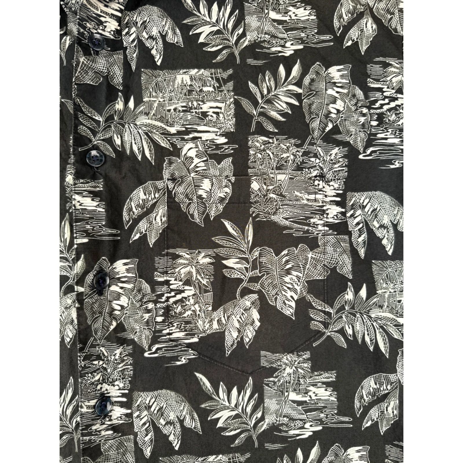 Vintage VINTAGE Cooke Street Hawaiian Shirt XL Black Floral 100% Cotton Button-Up Aloha Mens Size US XL / EU 56 / 4 - 6 Thumbnail