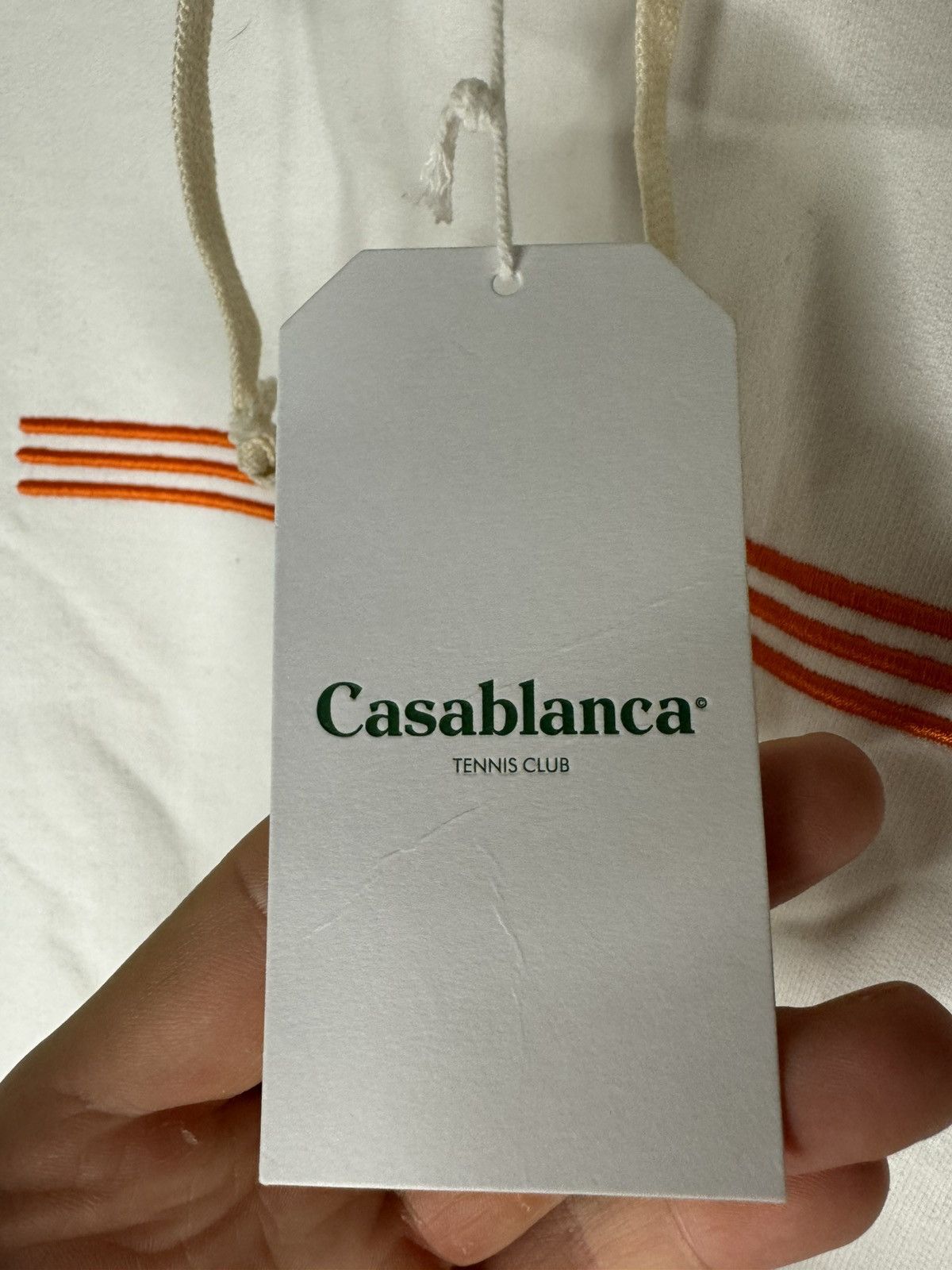 Casablanca Casablanca Stripe Logo Embroidered Hoodie Size US XS / EU 42 / 0 - 5 Thumbnail