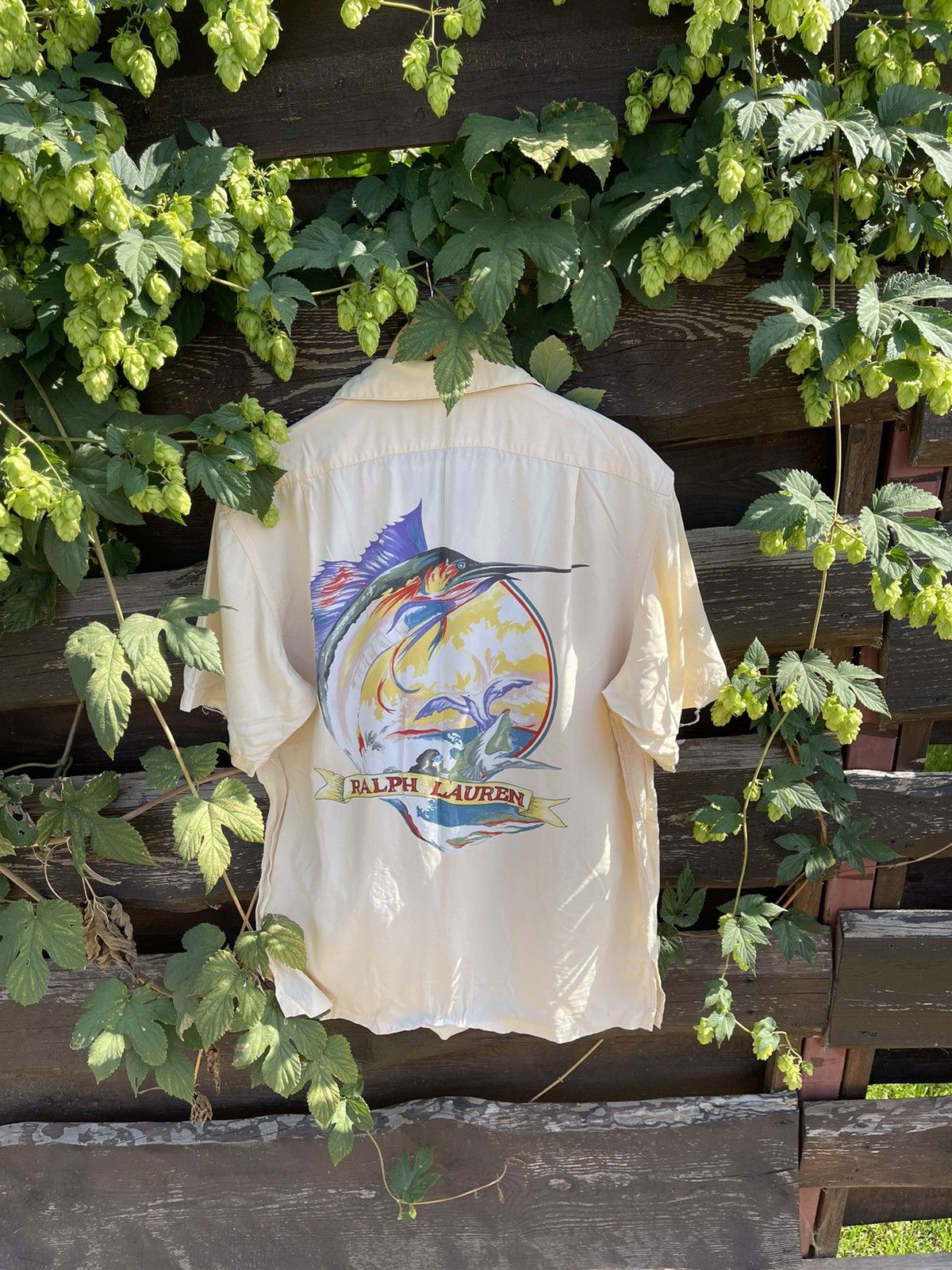 Polo Ralph Lauren 90’s Ralph Lauren Fishing vintage rayon shirt big logo Size US M / EU 48-50 / 2 - 17 Thumbnail