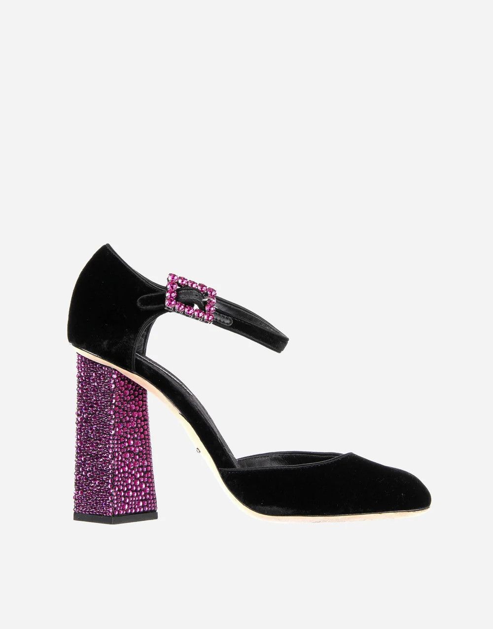 Dolce & Gabbana o1y0925 Square Heel Pumps in Black Size US 5.5 / IT 35.5 - 1 Thumbnail