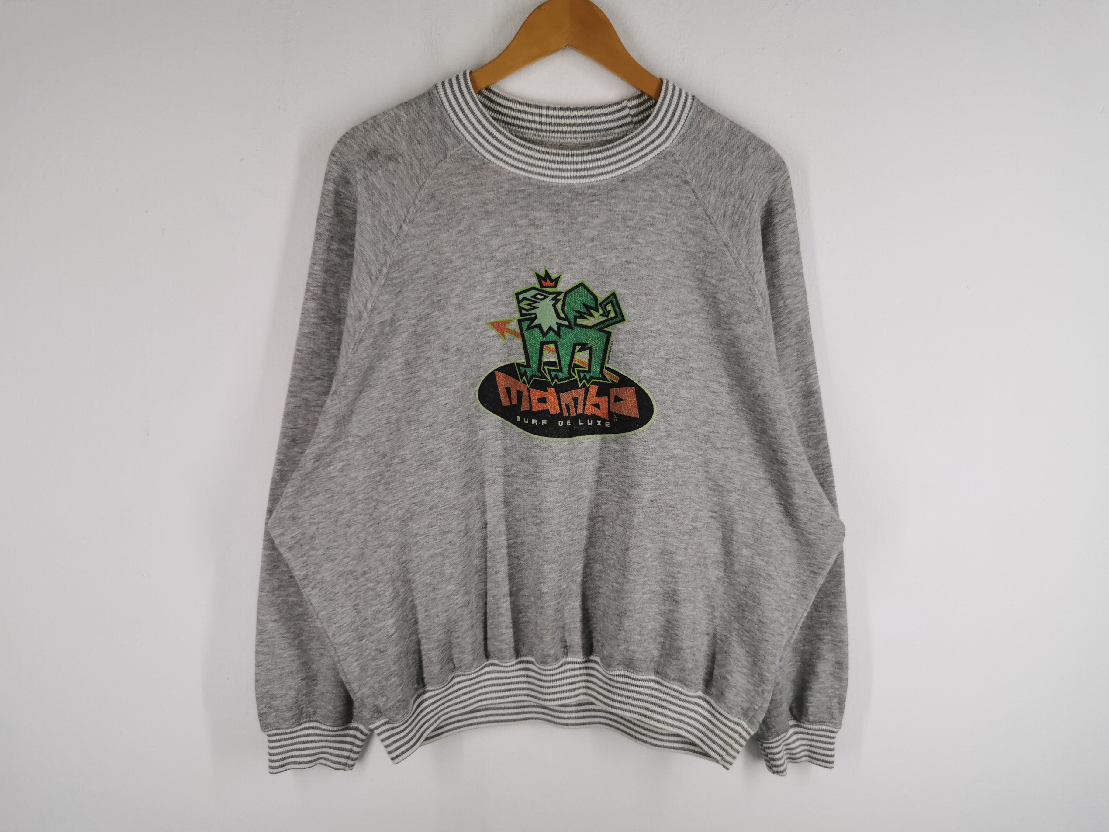 Mambo Vintage 90's Mambo Surf De Luxe Pullover Sweatshirt Size L Size US L / EU 52-54 / 3 - 2 Thumbnail