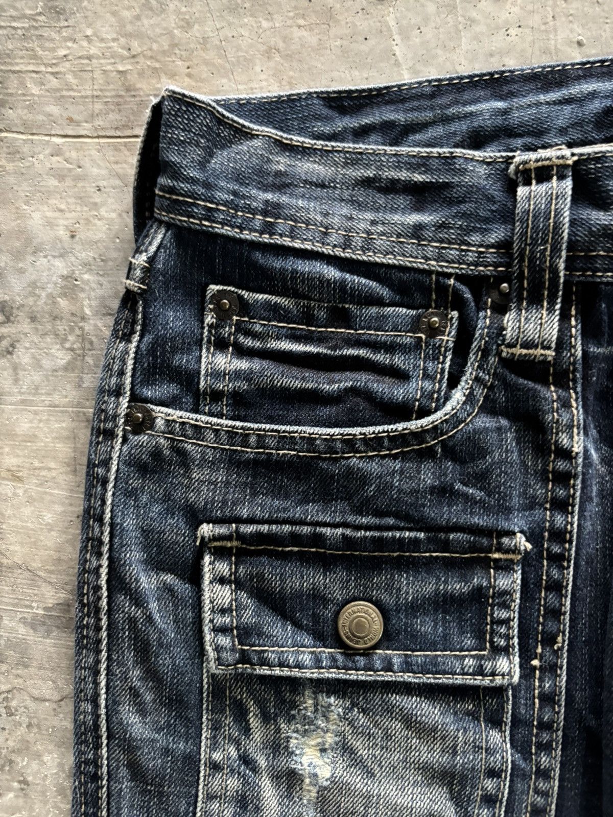 Hysteric Glamour FLARE EDGE RUPERT DISTRESSED JAPANESE DENIM MULTIPOCKET Size US 29 - 10 Thumbnail