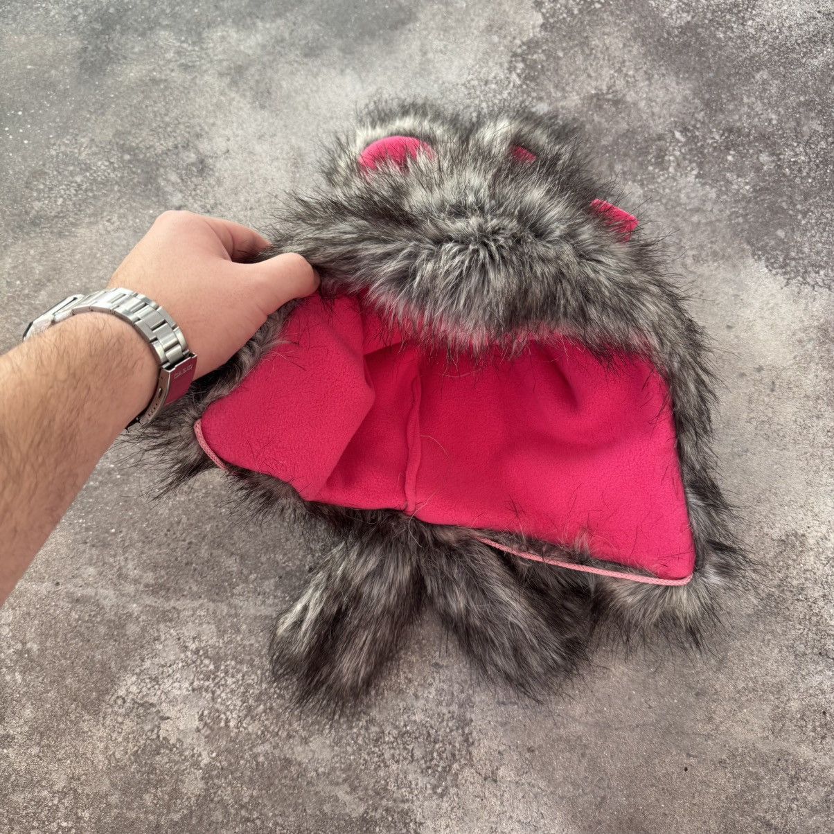 20471120 Vintage 2000's Faux Fur Y2K Ushanka Hat Size ONE SIZE - 4 Thumbnail