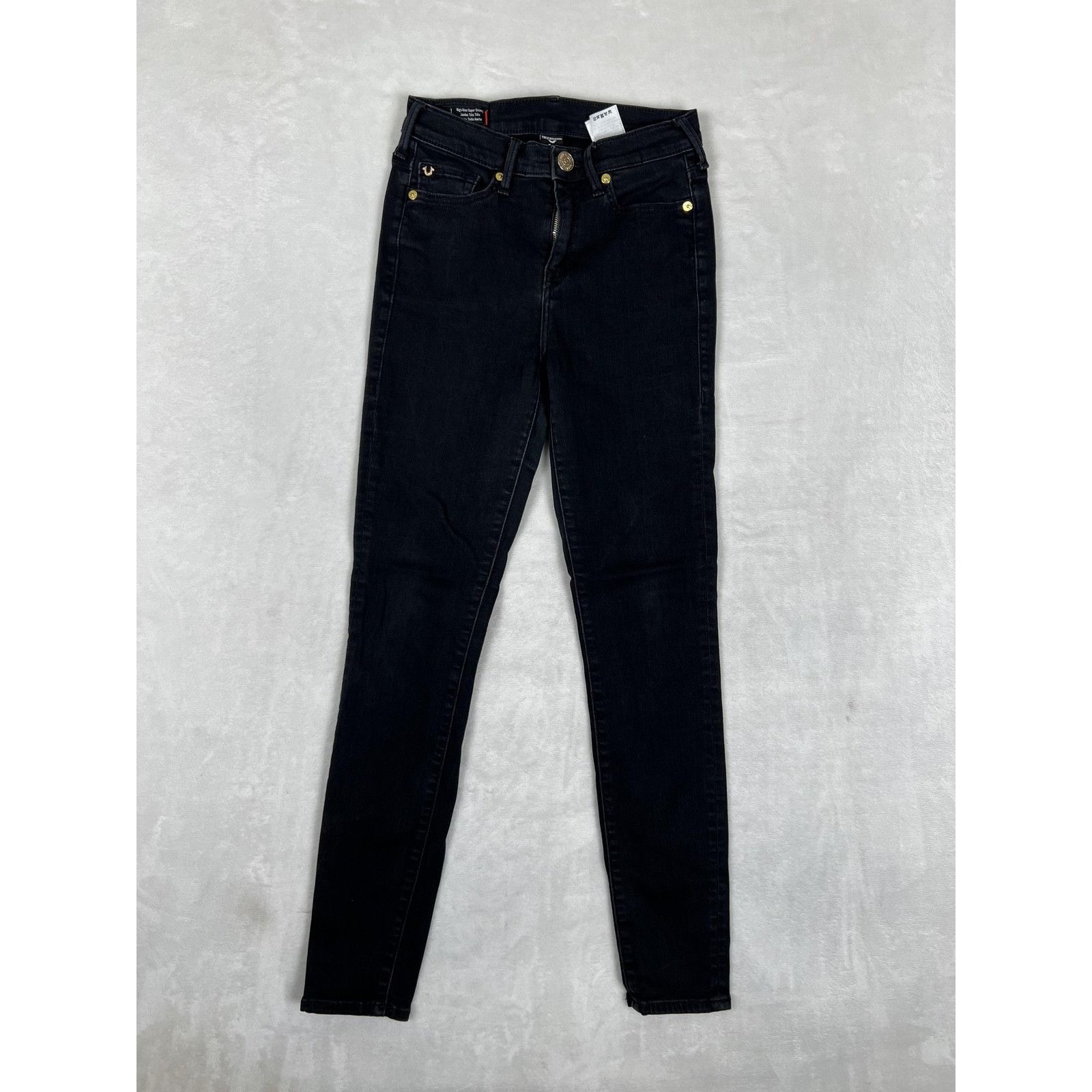 True Religion True Religion Halle Jeans Womens 26 Black High Rise Skinny Size 26" / US 2 / IT 38 - 2 Thumbnail