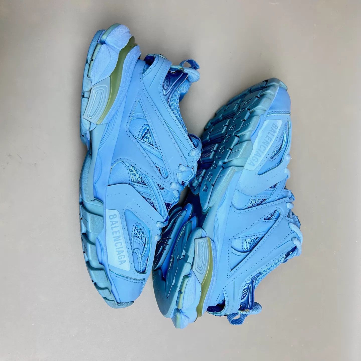 Balenciaga Balenciaga Track Light Blue Platform Sneaker 95 New EU 36 Size US 5.5 / IT 35.5 - 5 Thumbnail