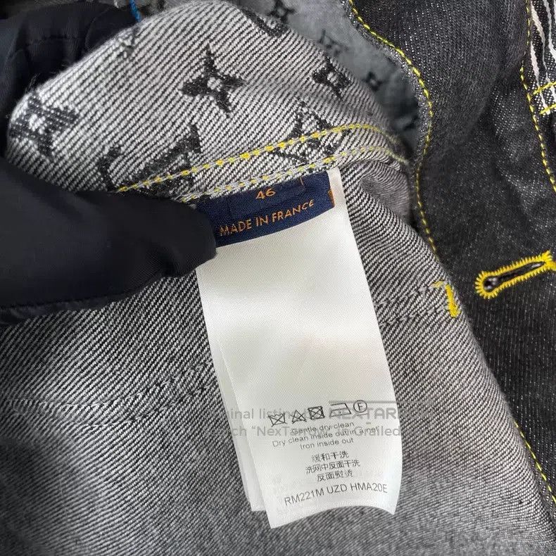 Louis Vuitton Louis Vuitton Blue denim jacket with full logo patchwork j Size US S / EU 44-46 / 1 - 8 Thumbnail