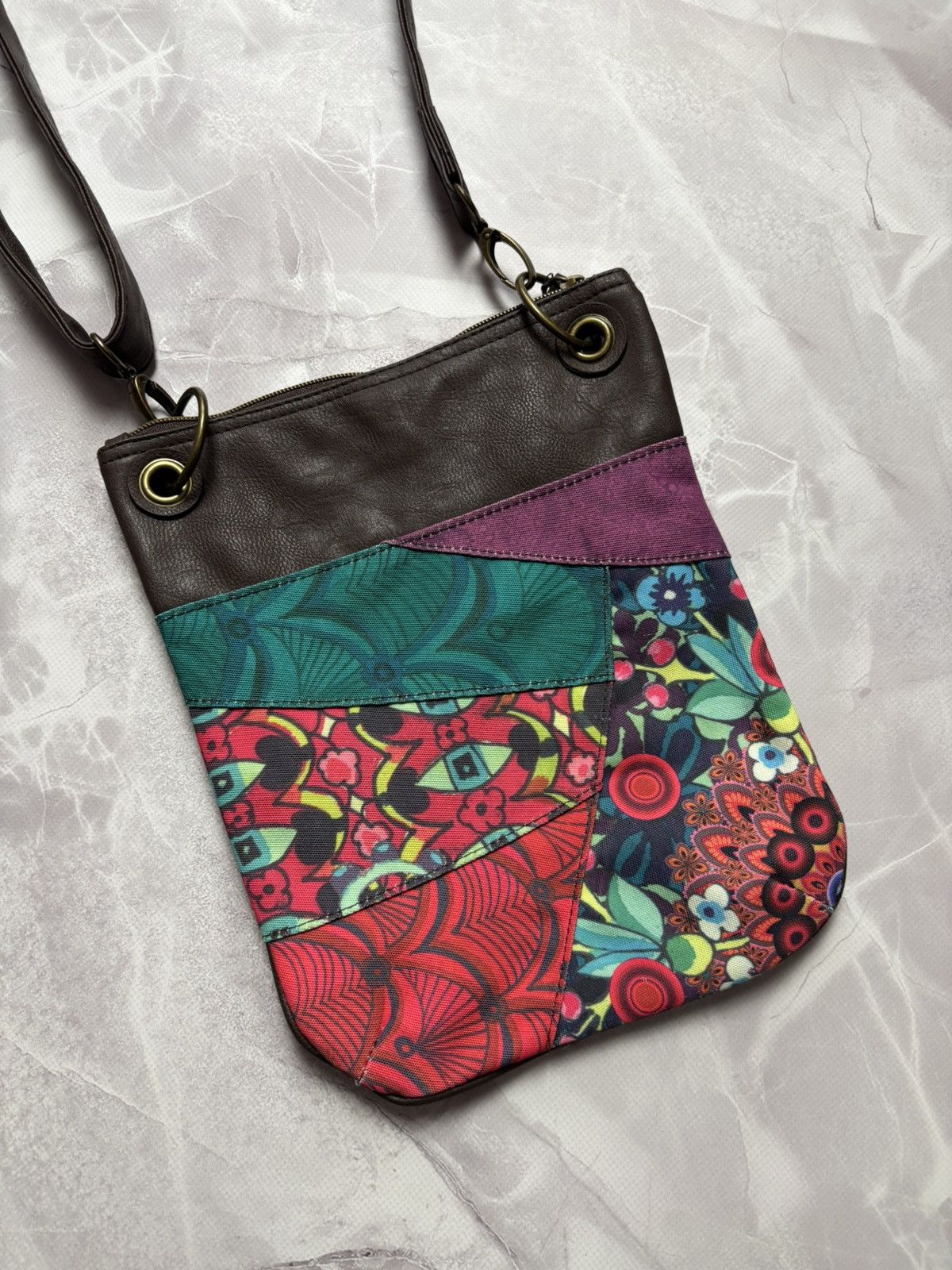 Desigual Desigual Floral Boho Messenger Crossbody Bag Multicolor Size ONE SIZE - 6 Thumbnail
