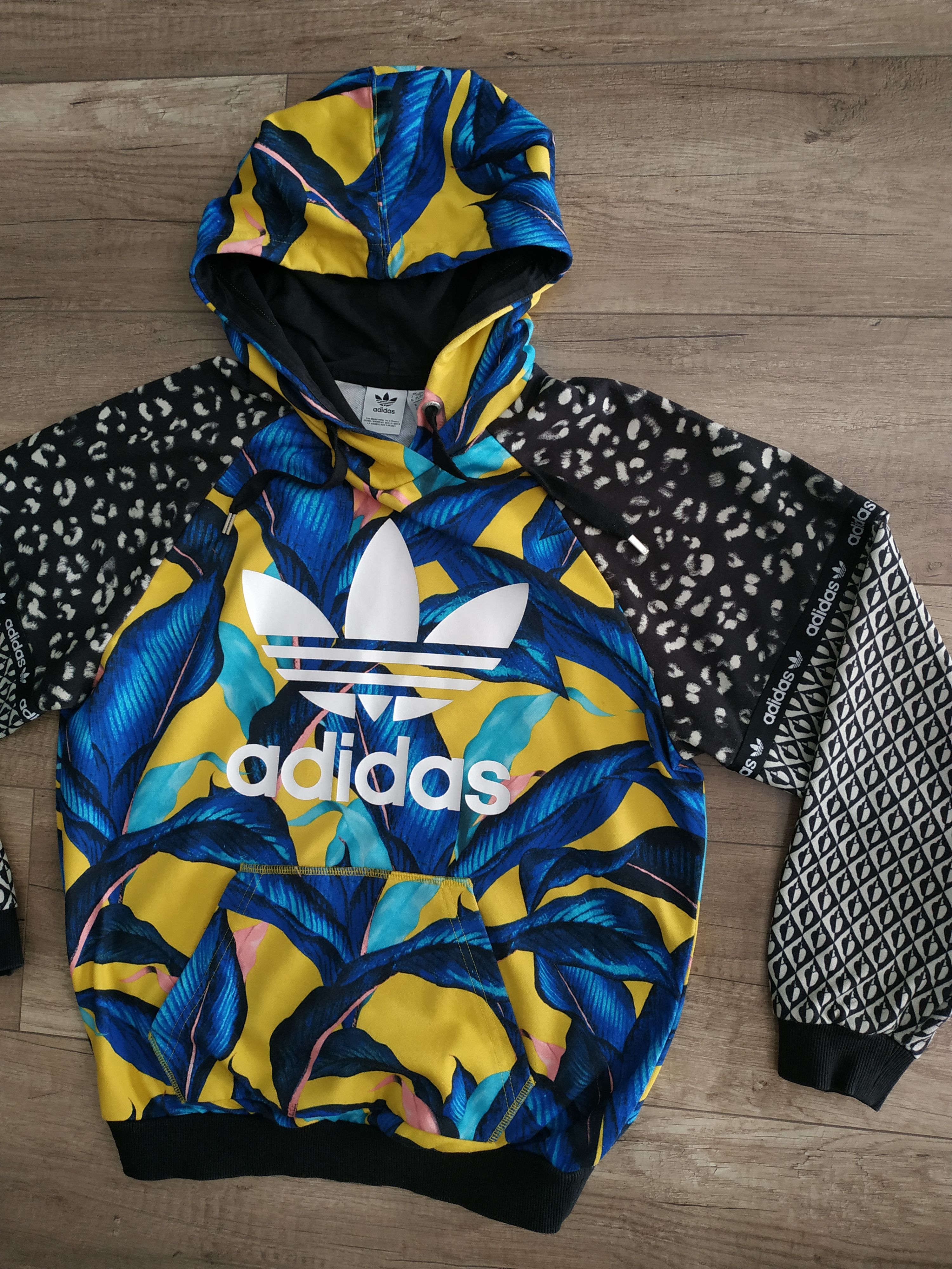 Adidas Adidas Originals Women's Hoodie Tropical Print, s. 34 (XS) Size XS / US 0-2 / IT 36-38 - 2 Thumbnail