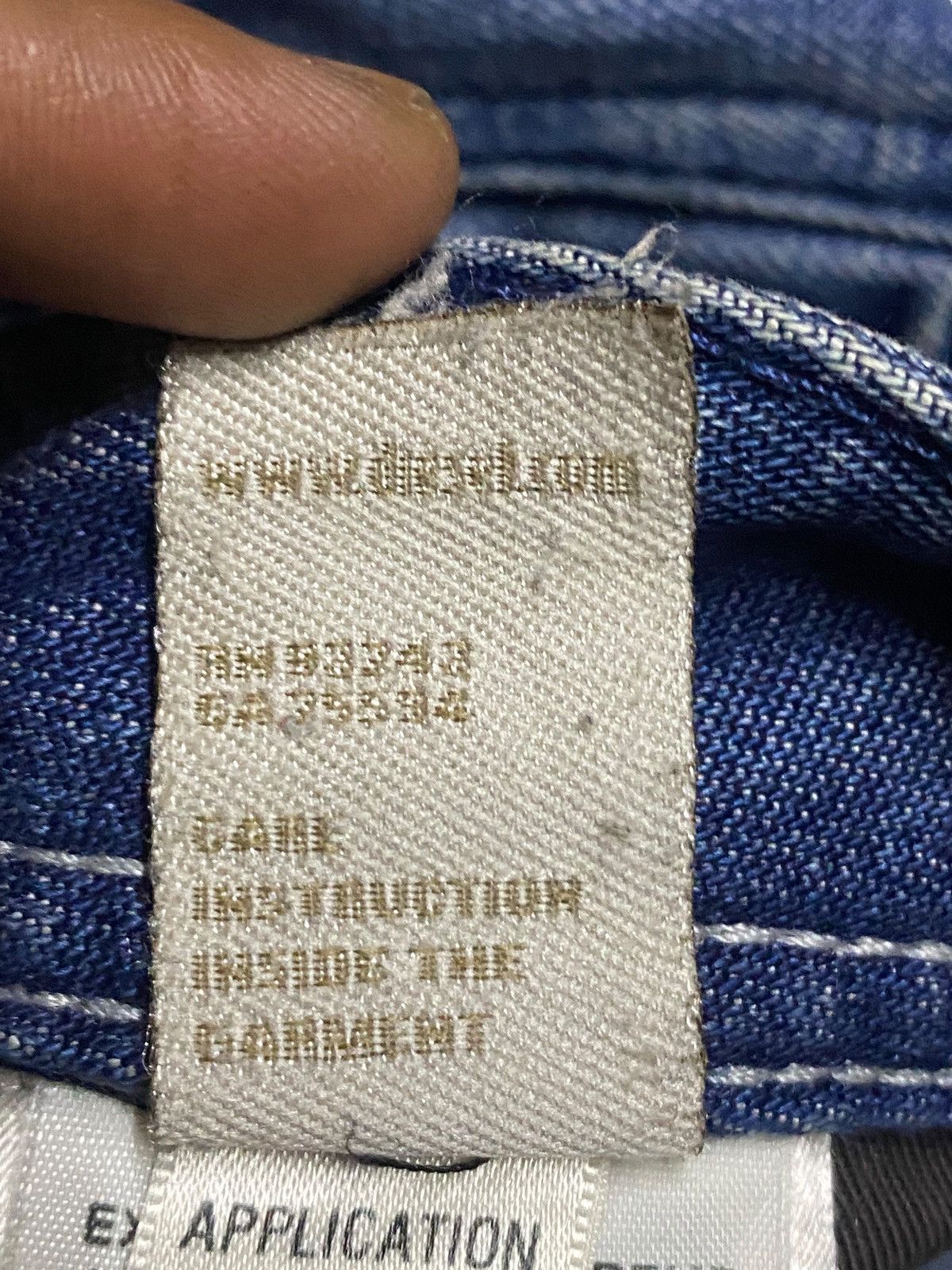 Diesel Vintage Diesel Kurren Wash 008KK Distressed Baggy Jeans Size US 31 - 24 Thumbnail