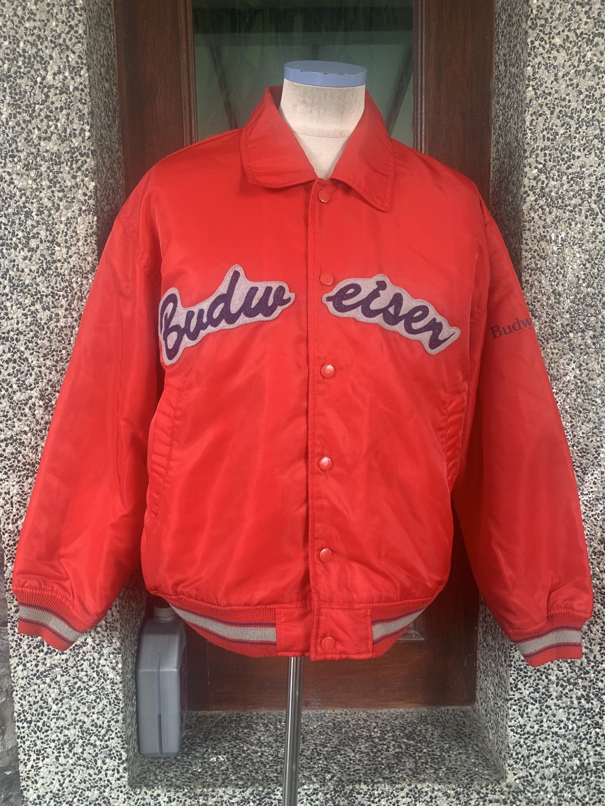 Budweiser × Vintage Vintage Budweiser St Louis Mo USA Patches Varsity Jacket Size US M / EU 48-50 / 2 - 1 Thumbnail