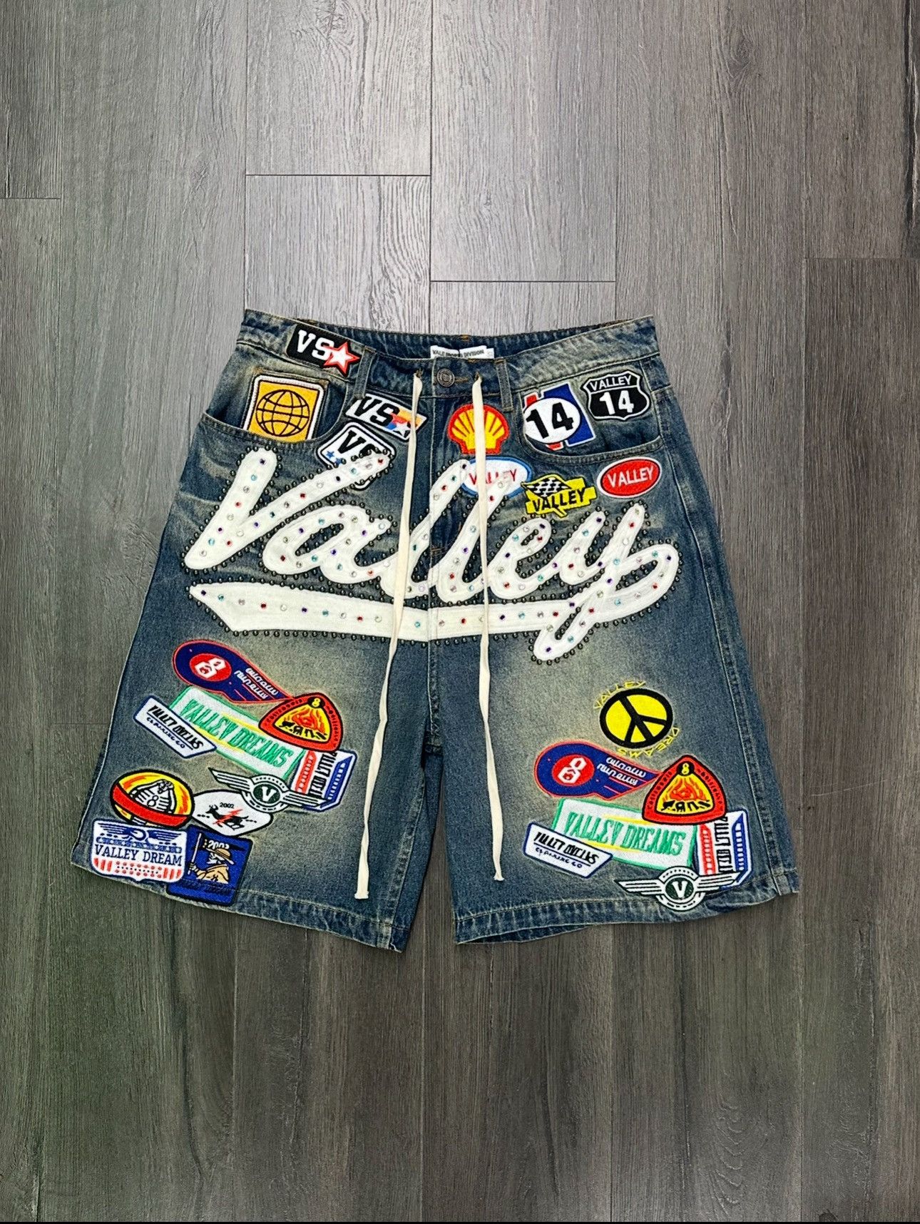 Vale “1980s” Blue Jean Shorts 32