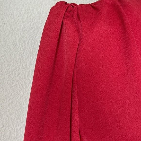 Sandro Sandro Leana Faux-Wrap Mini Dress Red 36 Size XS / US 0-2 / IT 36-38 - 6 Thumbnail