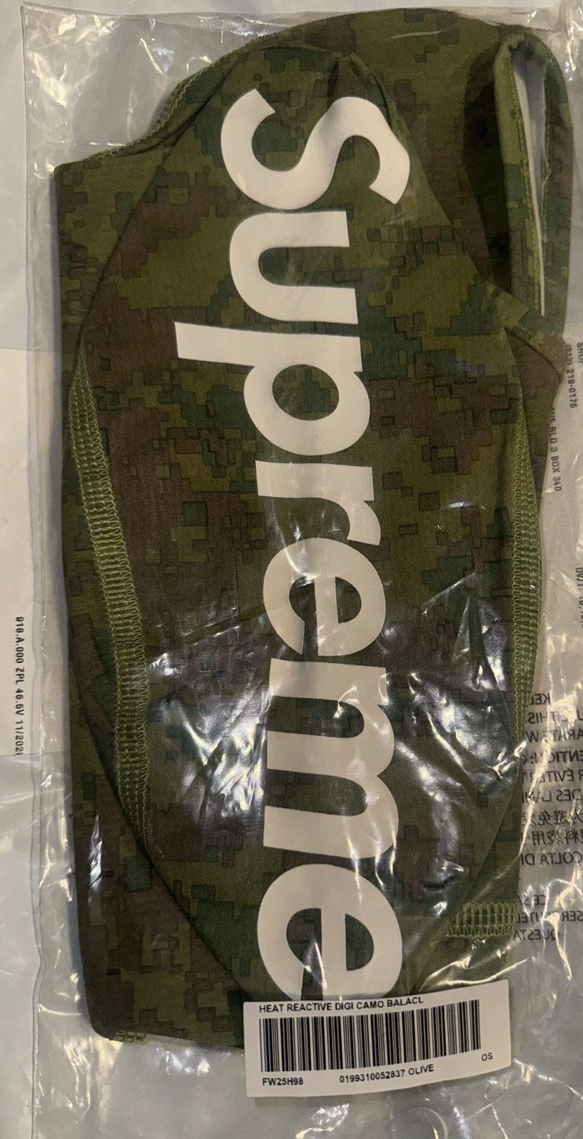 Supreme Supreme Heat Reactive Digi Camo Balaclava Size ONE SIZE - 3 Thumbnail