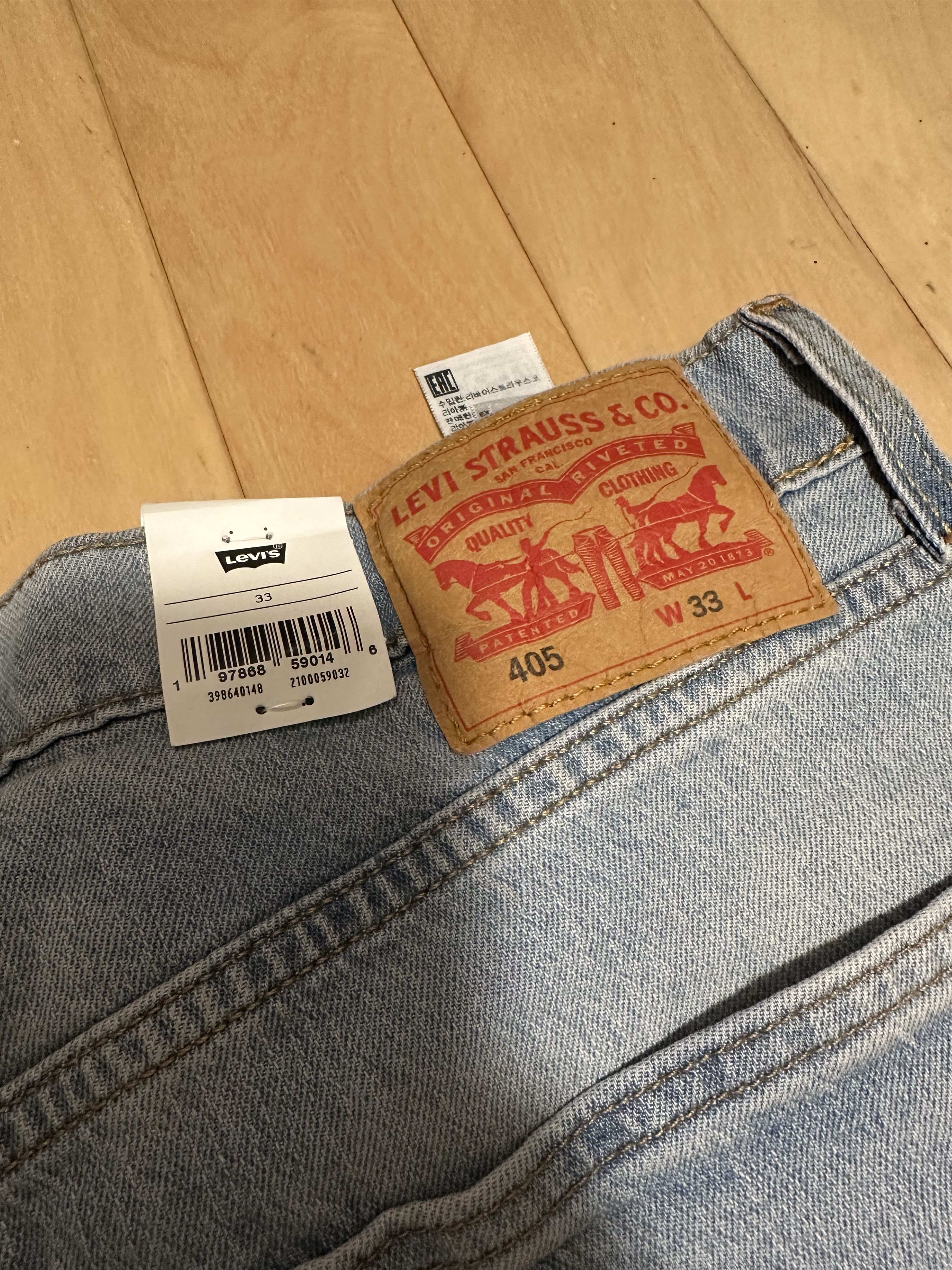 Levi's Levi's 405 Standard Jean Shorts Size US 33 - 3 Thumbnail