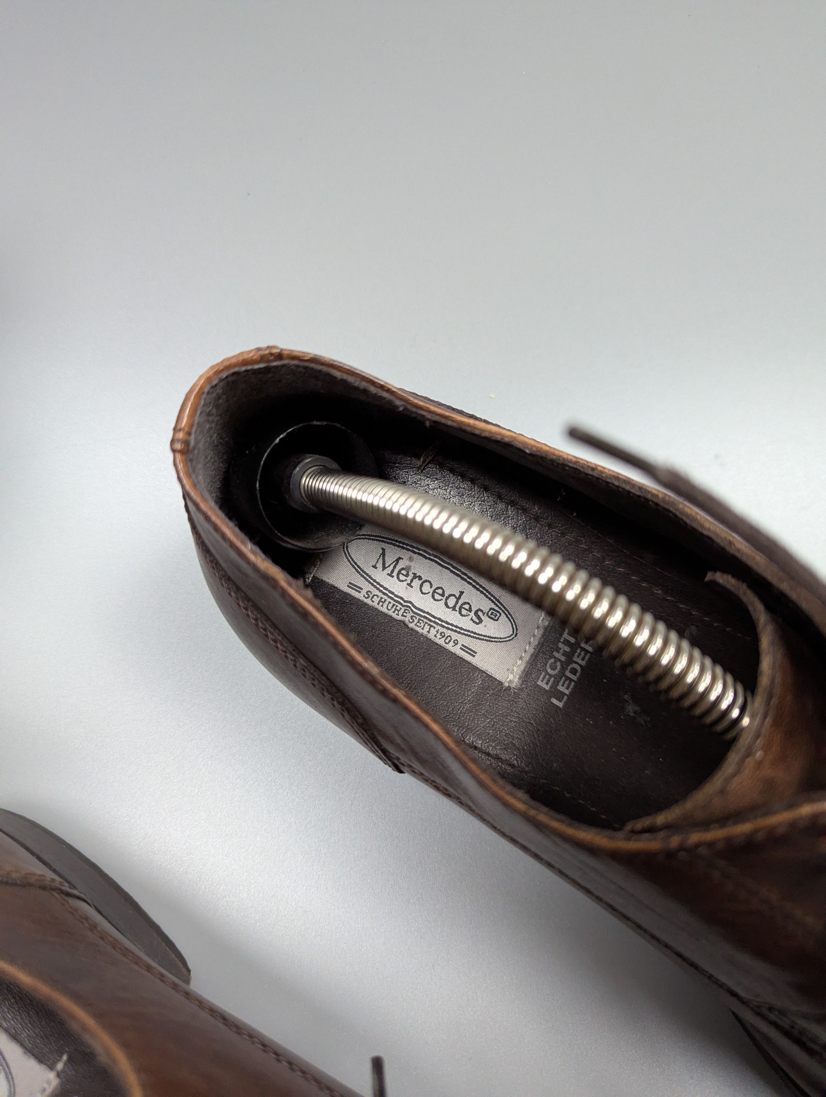Mercedes-Benz Rare Vintage Mercedes-Benz Oxford Dress Shoes EU 43 Size US 9.5 / EU 42-43 - 5 Thumbnail