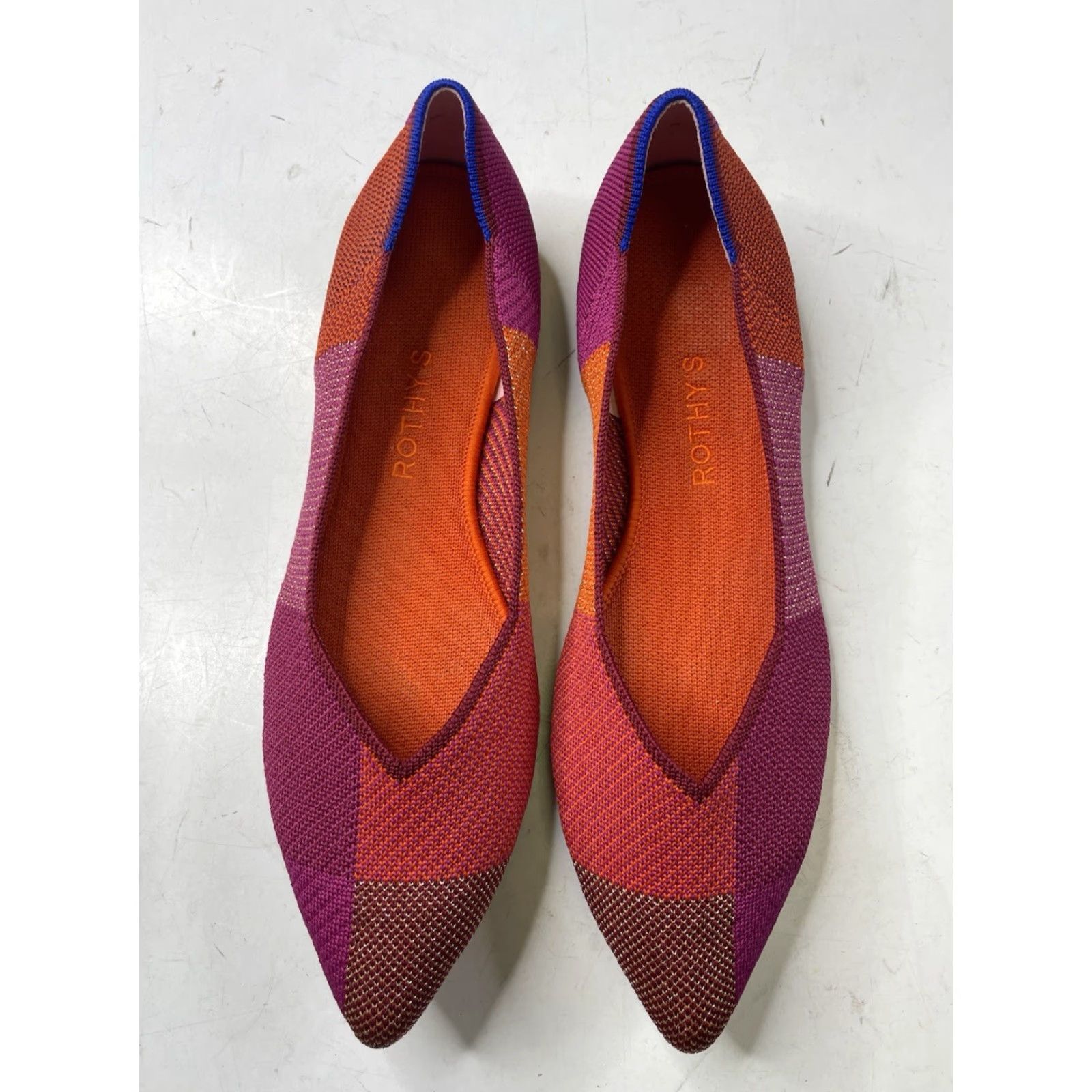 Rothy's Rothy’s The Point Flat Slip On Women Size 11 Metallic Pomegranate Limited Edition Multicolor Size US 11 / IT 41 - 2 Thumbnail