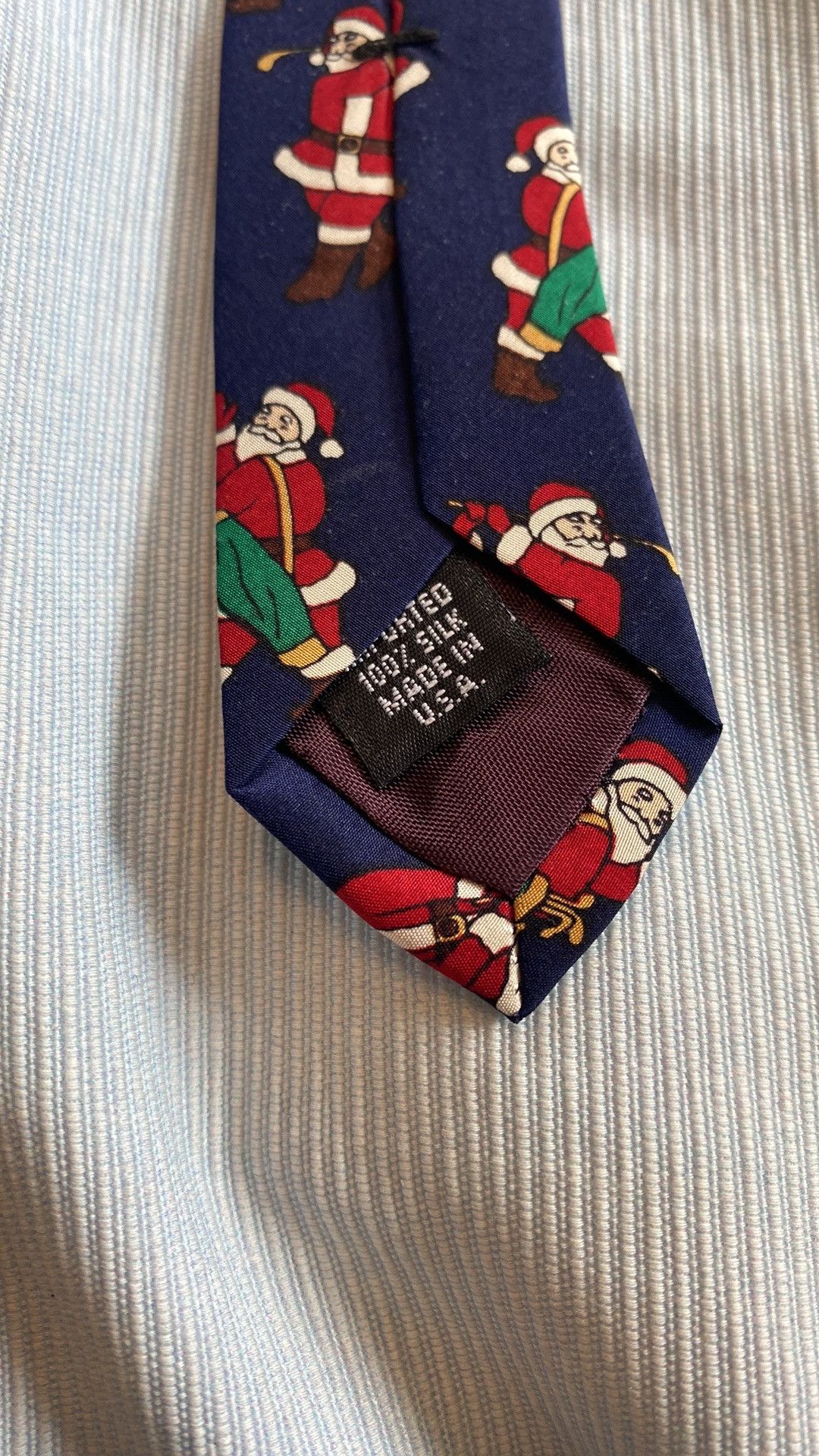 John Henry John Henry Santa Claus playing golf tie Size ONE SIZE - 4 Thumbnail