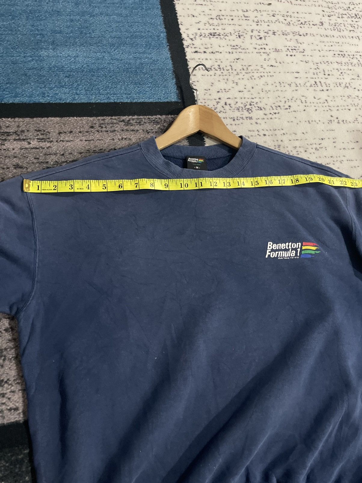 Benetton Vintage Benetton Formula 1 Racing Team Distressed Sweatshirt Size US L / EU 52-54 / 3 - 15 Thumbnail