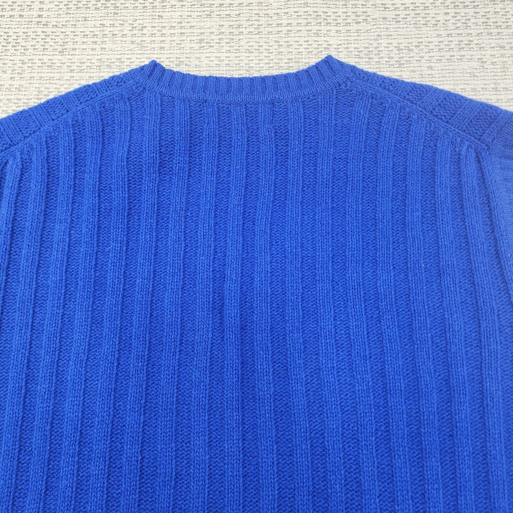 Brooks Brothers VINTAGE Brooks Brothers Sweater Vest Mens XL Blue Lambswool V Neck Rib Knit Pullover Size US XL / EU 56 / 4 - 5 Thumbnail