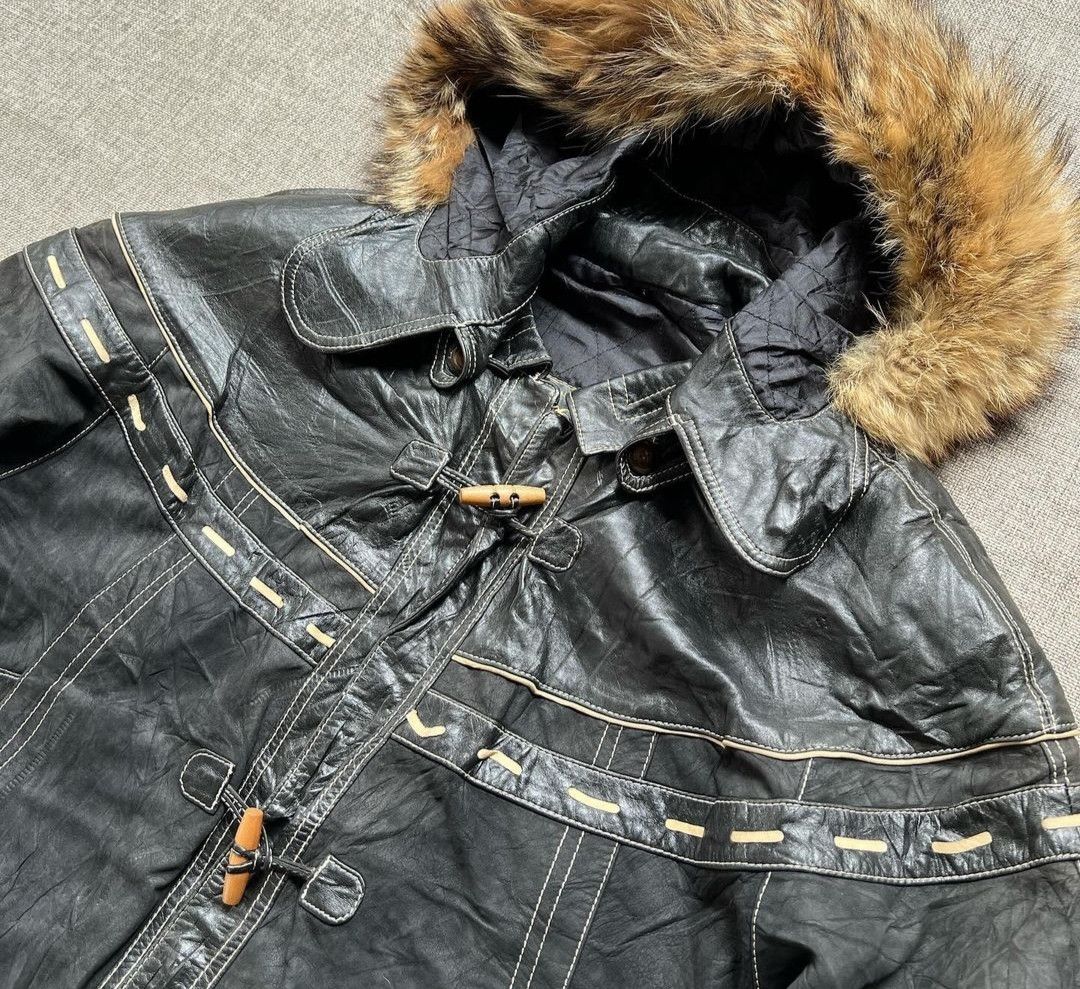 If Six Was Nine × Japanese Brand × Le Grande Bleu (L.G.B.) Made in Spain hoodie fur leather ifsixwasnine lgb style Size US L / EU 52-54 / 3 - 2 Thumbnail