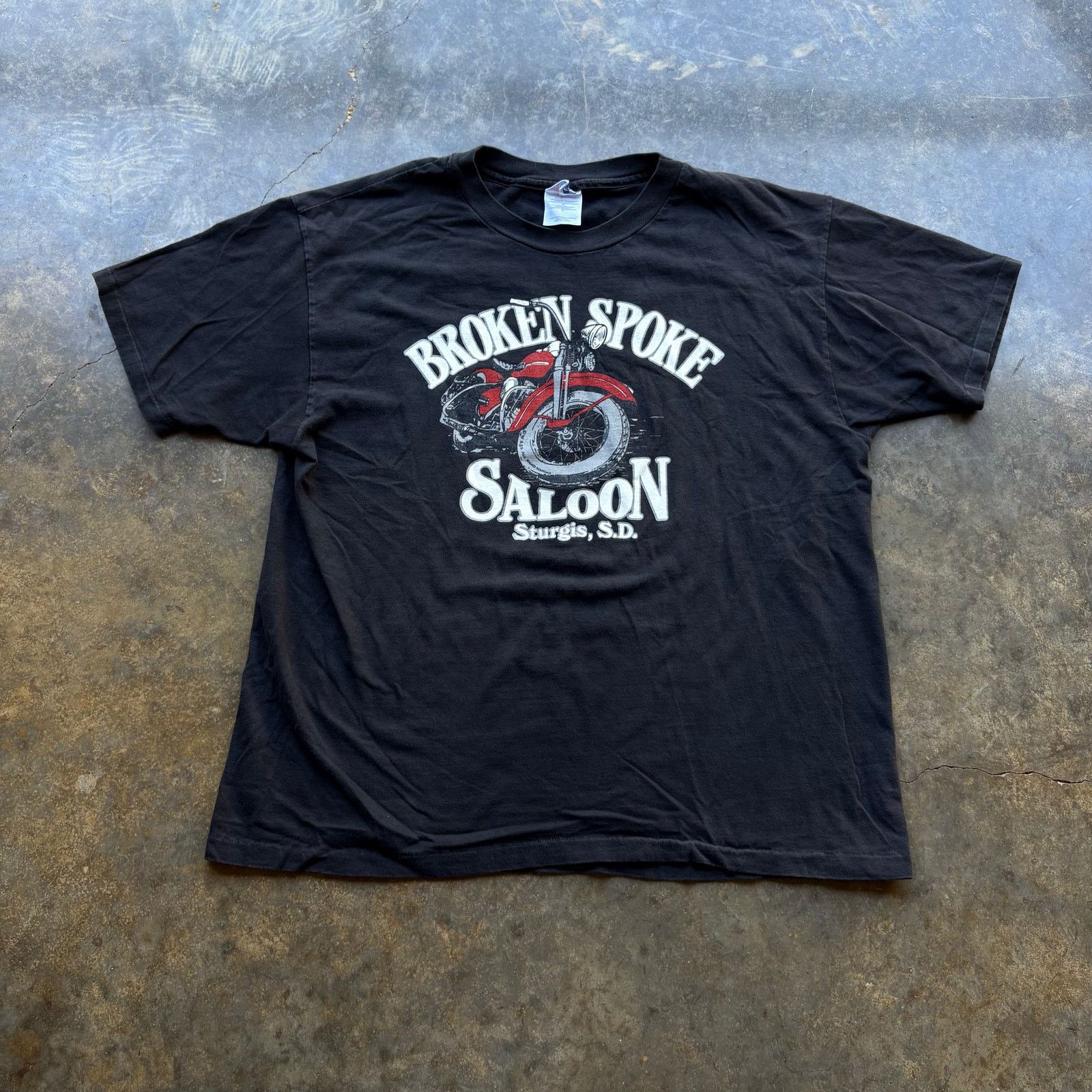 Vintage Vintage Broken Spoke Saloon Biker T-shirt Size US XL / EU 56 / 4 - 1 Thumbnail