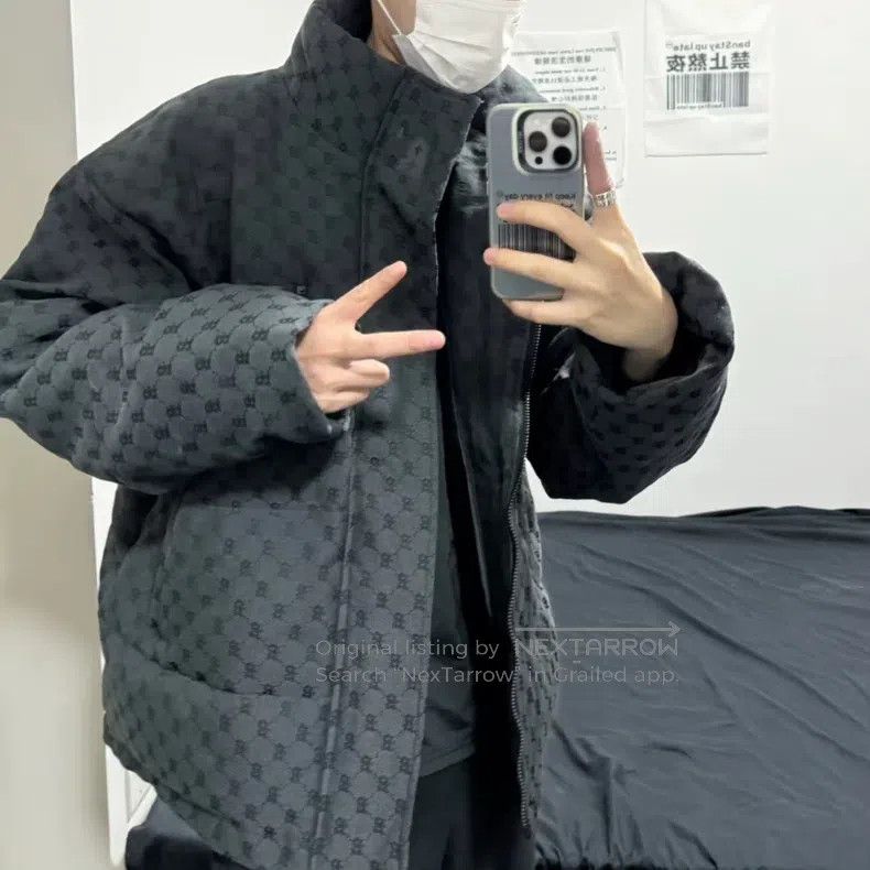 Balenciaga Balenciaga Logo Double B Printed Down Jacket Size US S / EU 44-46 / 1 - 5 Thumbnail