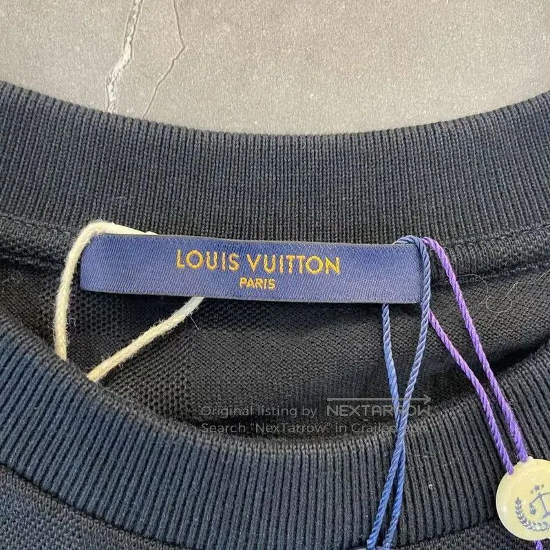 Louis Vuitton Louis Vuitton Black Cotton Summer T-Shirt for Men . Size US M / EU 48-50 / 2 - 4 Thumbnail