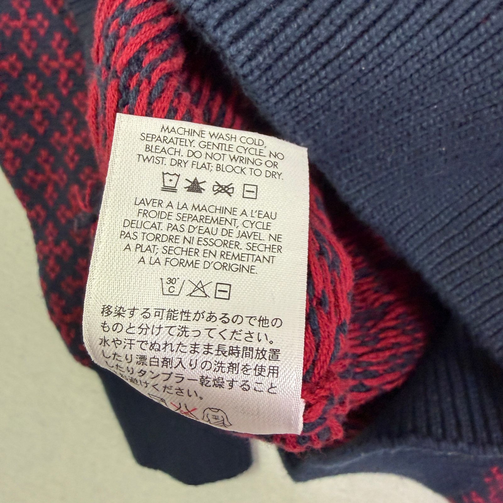 Pendleton Pendleton Collared Sweater Men's Medium Red Blue Geometric Size US M / EU 48-50 / 2 - 6 Thumbnail