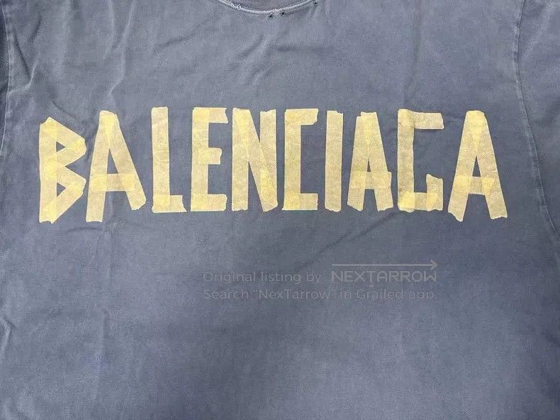 Balenciaga Balenciaga Alphabet Printed Pattern Round Neck Pullover Sh Size US S / EU 44-46 / 1 - 3 Thumbnail