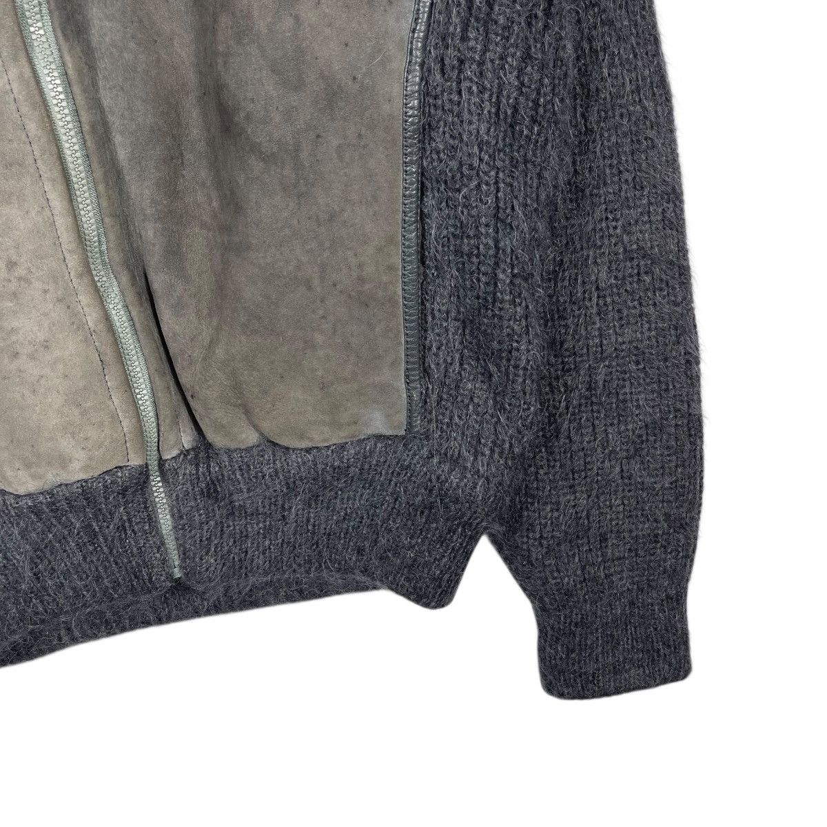 Vintage Vintage Schiatti & Co Torino Italy Shearling Leather Knit Size US L / EU 52-54 / 3 - 5 Thumbnail