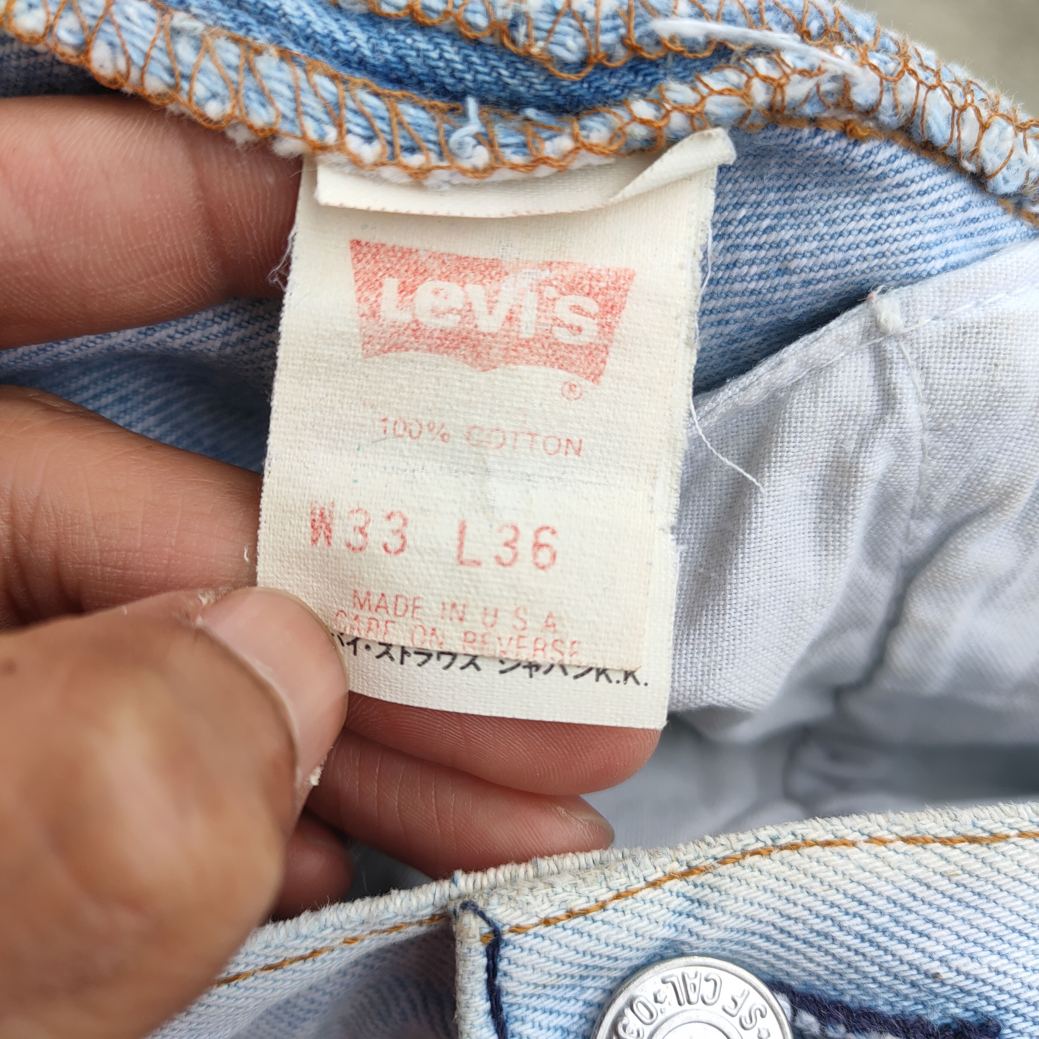 Levi's Vintage Clothing VINTAGE LEVI'S 501 USA LIGHT WASH RUSTY FADED JEAN DENIM Size US 32 / EU 48 - 16 Thumbnail