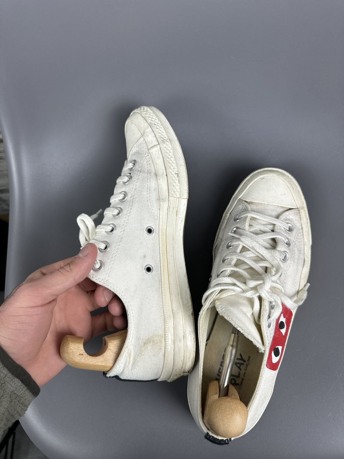 Comme des Garcons × Comme des Garcons PLAY × Converse Converse Chuck Taylor All-Star 70s Hi Comme des Garcons Play Size US 9 / EU 42 - 15 Thumbnail