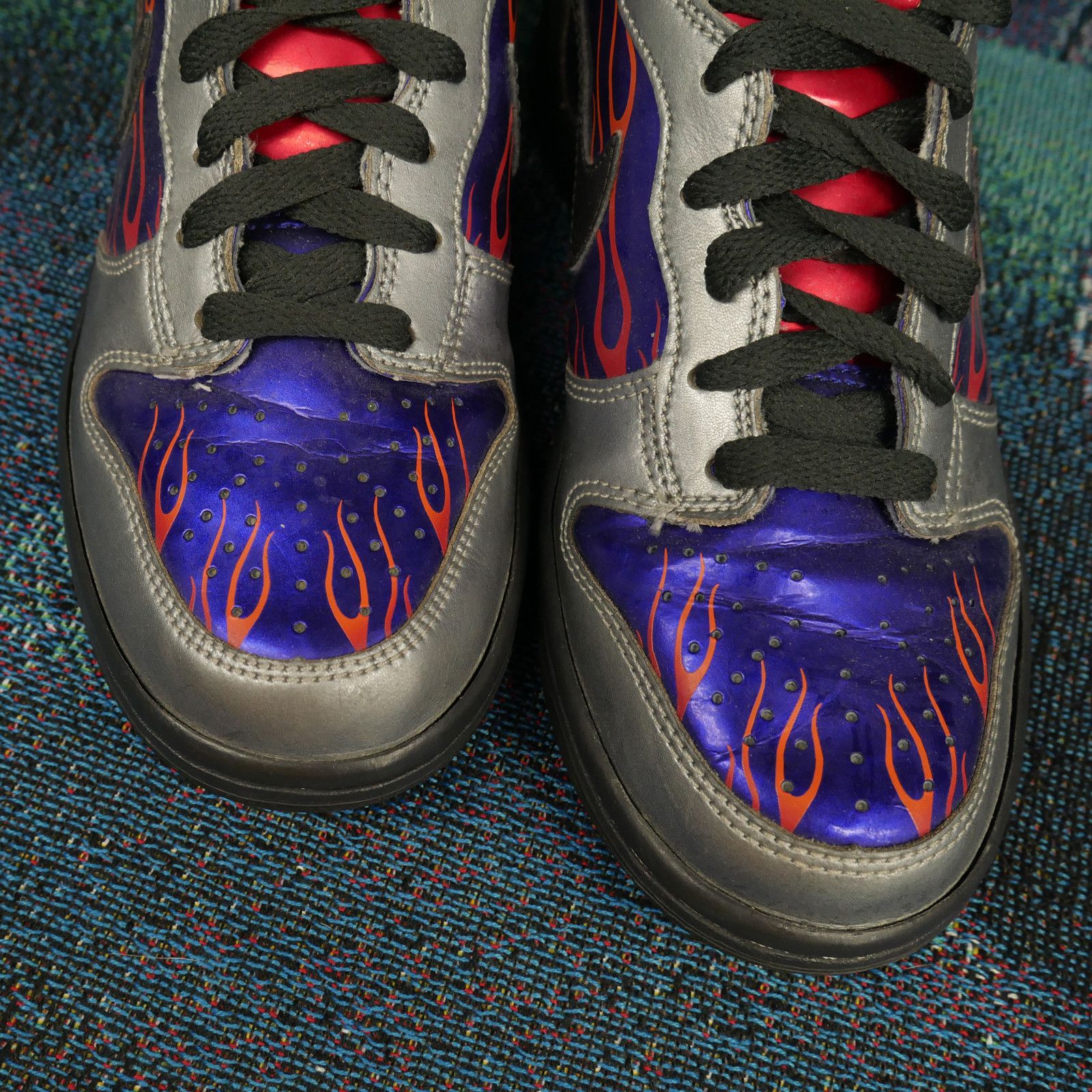 Nike × Transformers Nike x Transformers Dunk High Collab Optimus Prime Size US 5.5 / EU 38 - 3 Thumbnail