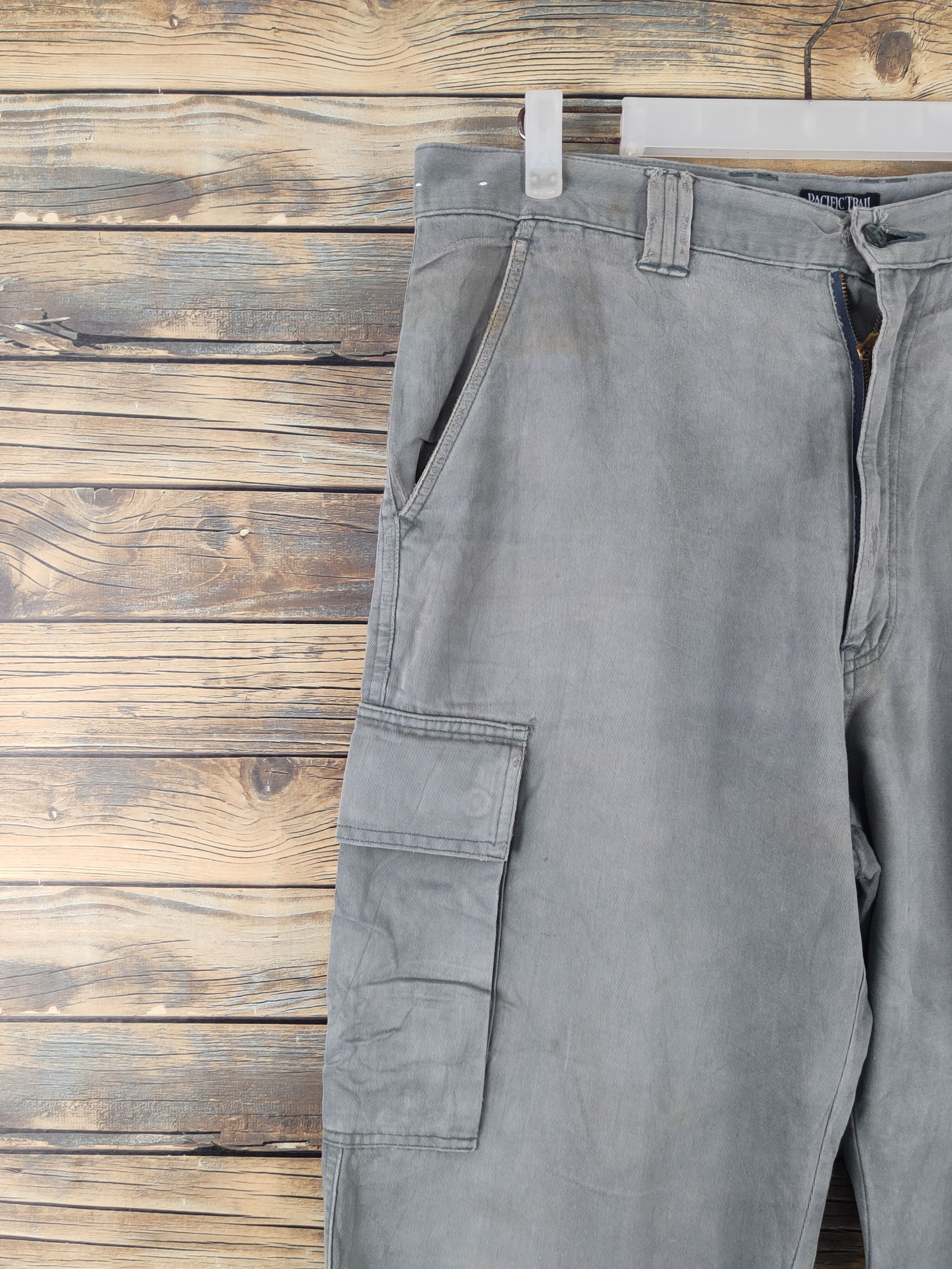 Pacific Trail Pacific Trail Gray Multipocket Tactical Cargo Pants #W1804 Size US 34 / EU 50 - 3 Thumbnail