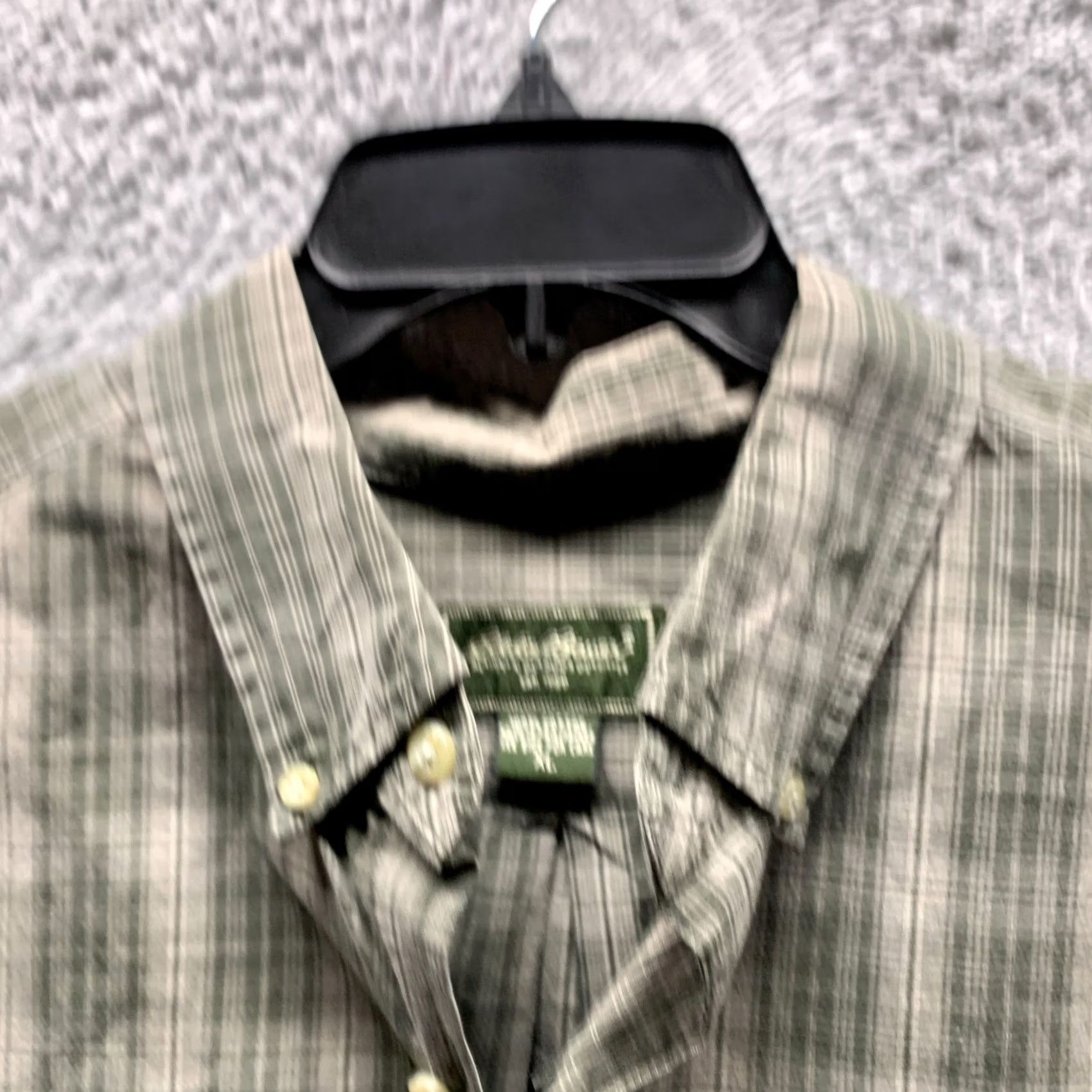 Eddie Bauer Eddie Bauer Shirt Mens XL Green Adult Gray Plaid Outdoor Fishing Size US XL / EU 56 / 4 - 6 Thumbnail