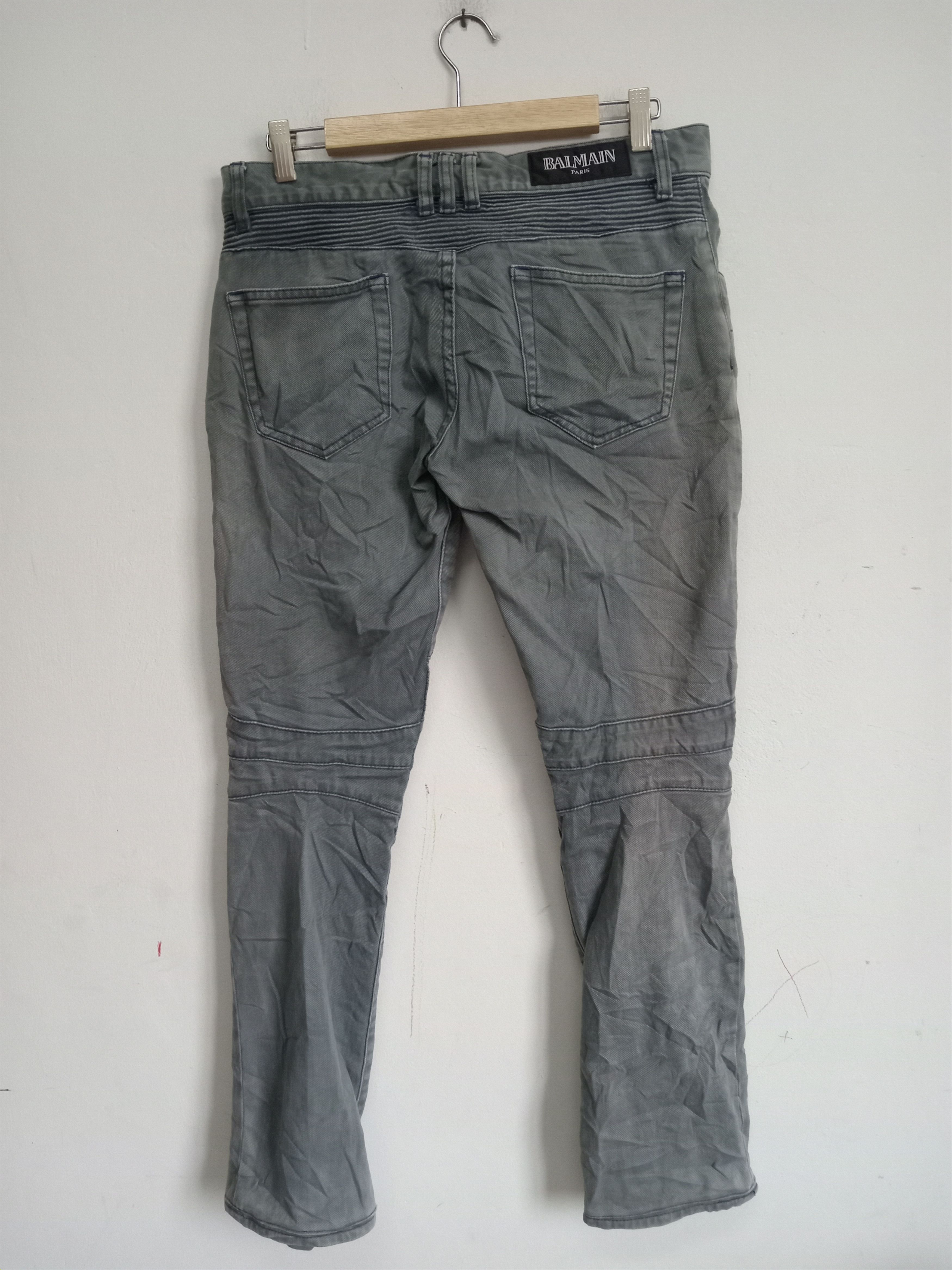 Balmain × Designer BALMAIN PARIS Biker Jean Size US 32 / EU 48 - 2 Thumbnail