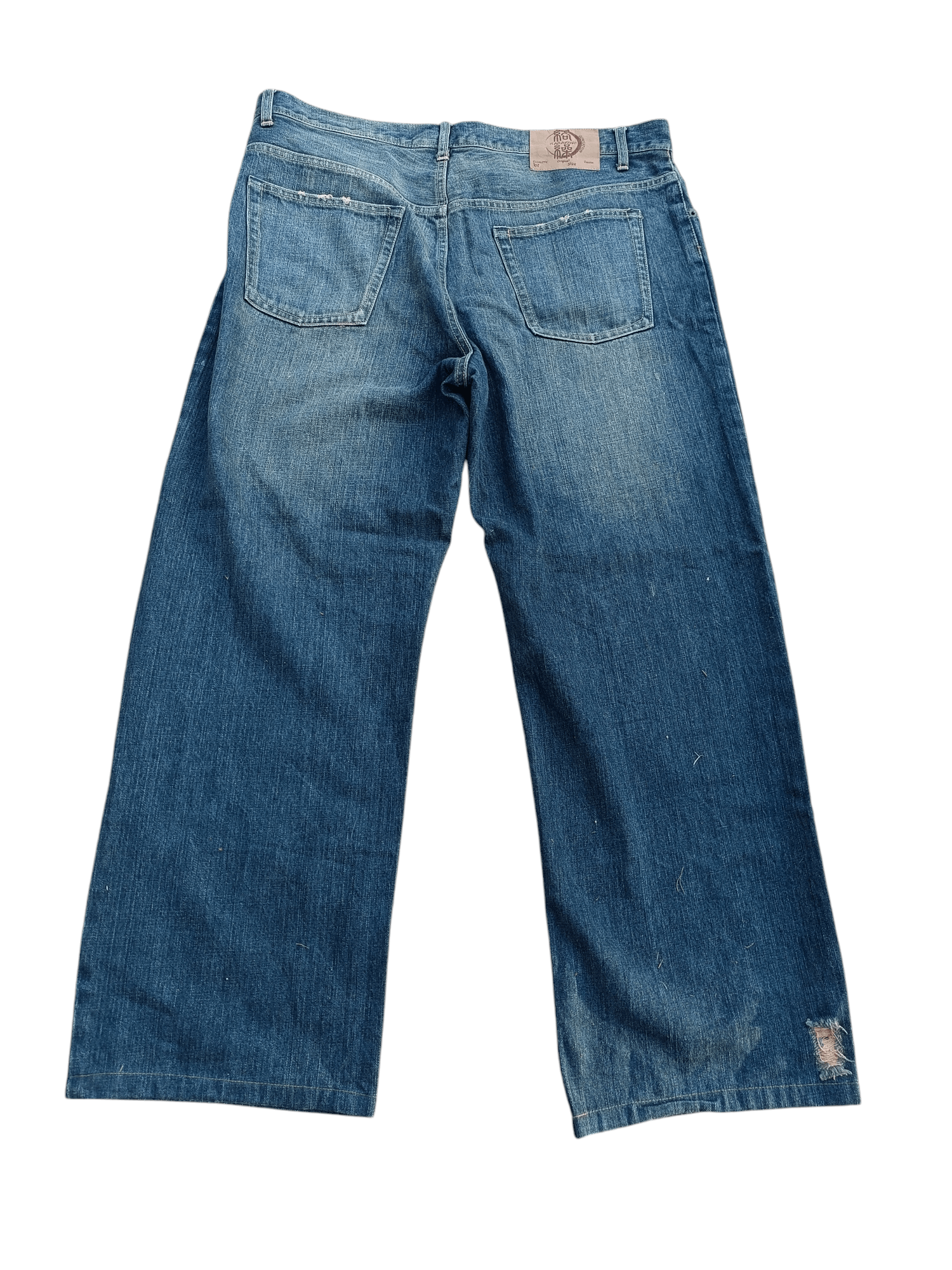 Japanese Brand 🔥DOPE🔥Karakuri Distressed Koi Fish Embroidery Jeans Size US 36 / EU 52 - 6 Thumbnail
