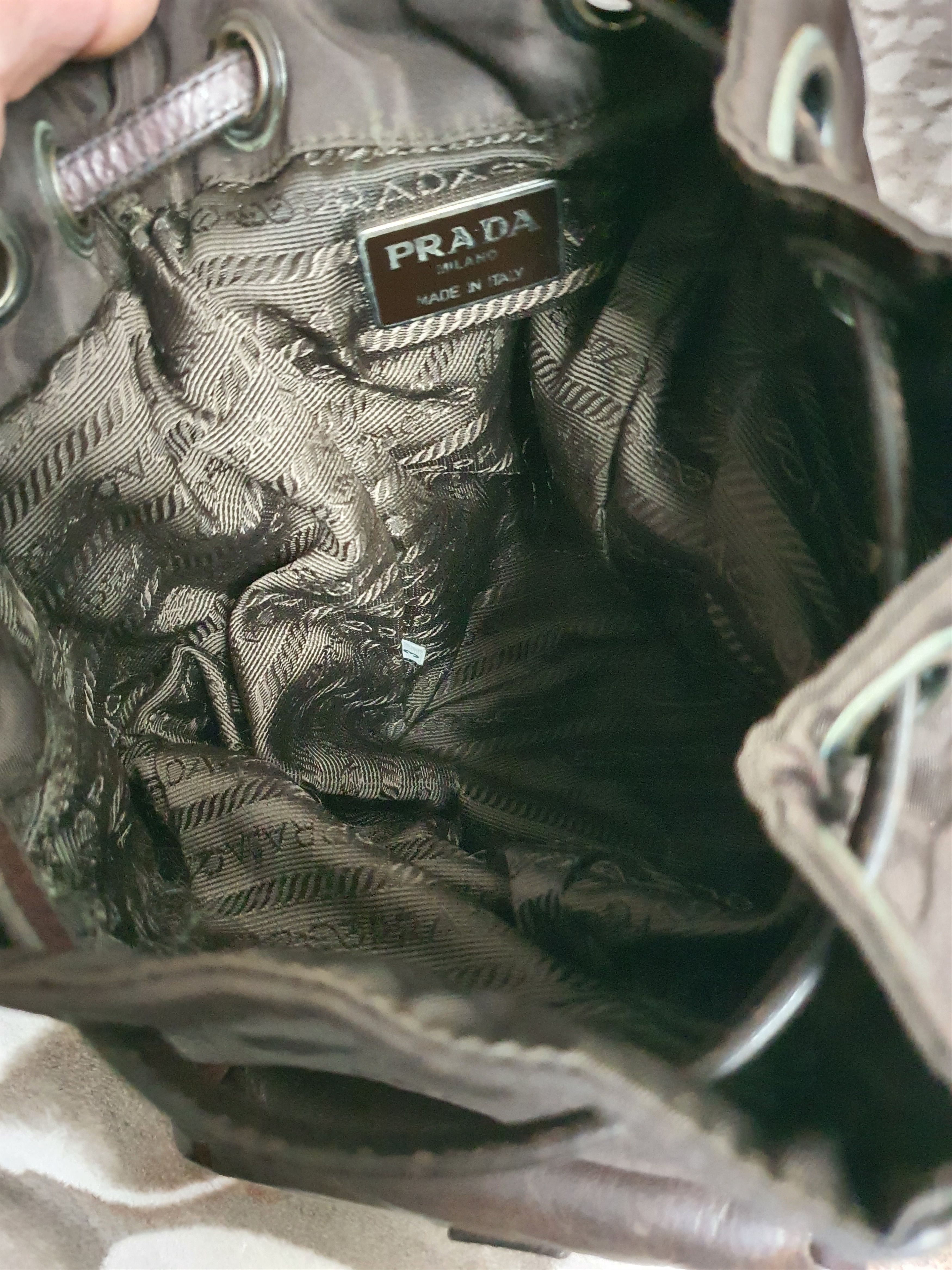 Prada Vintage Prada Nylon and Leather Mini Bucket Bag Size ONE SIZE - 11 Thumbnail