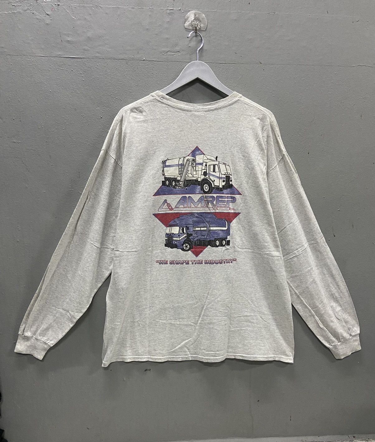 Vintage AMREP GARBAGE TRUCKER VINTAGE LONG SLEEVE Size US XL / EU 56 / 4 - 1 Thumbnail