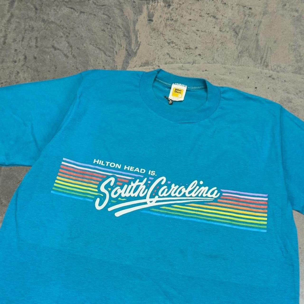 Velva Sheen × Vintage Vintage 80s Hilton Head South Carolina T-Shirt Size US L / EU 52-54 / 3 - 2 Thumbnail