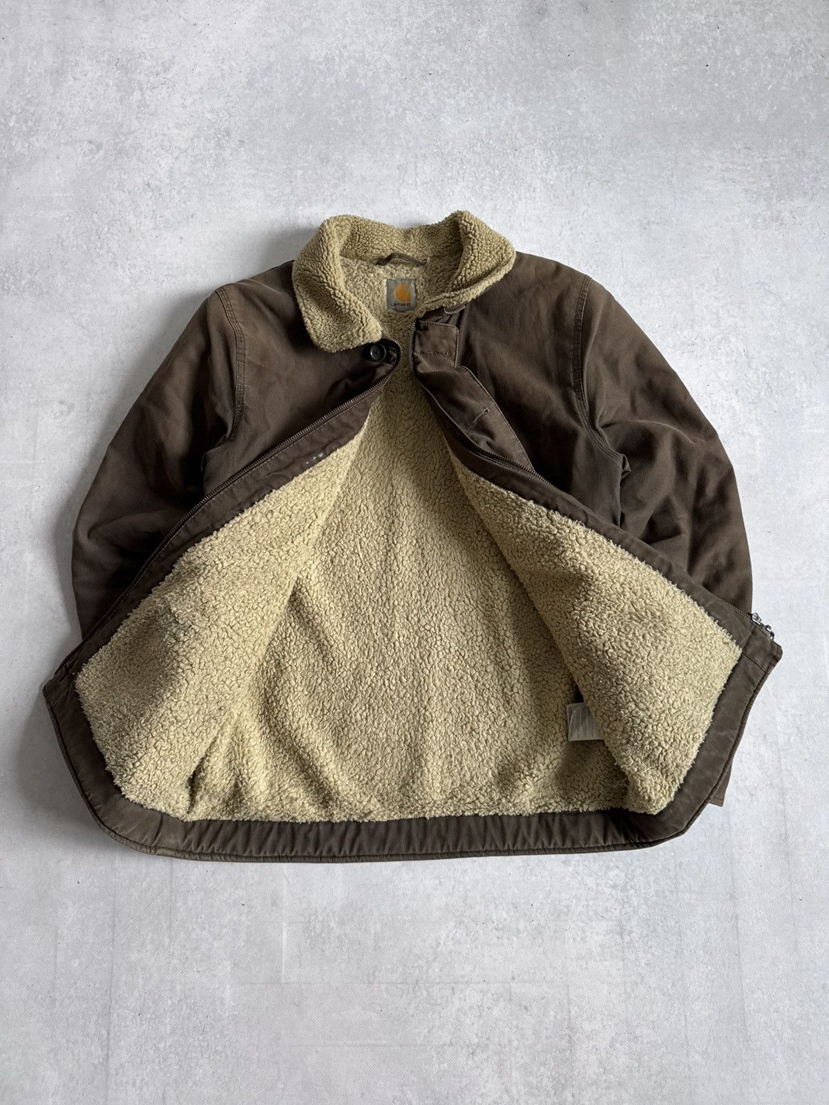 Carhartt Vintage Carhartt Sheffield Workwear Fleece Jacket Faded USA Size US M / EU 48-50 / 2 - 11 Thumbnail